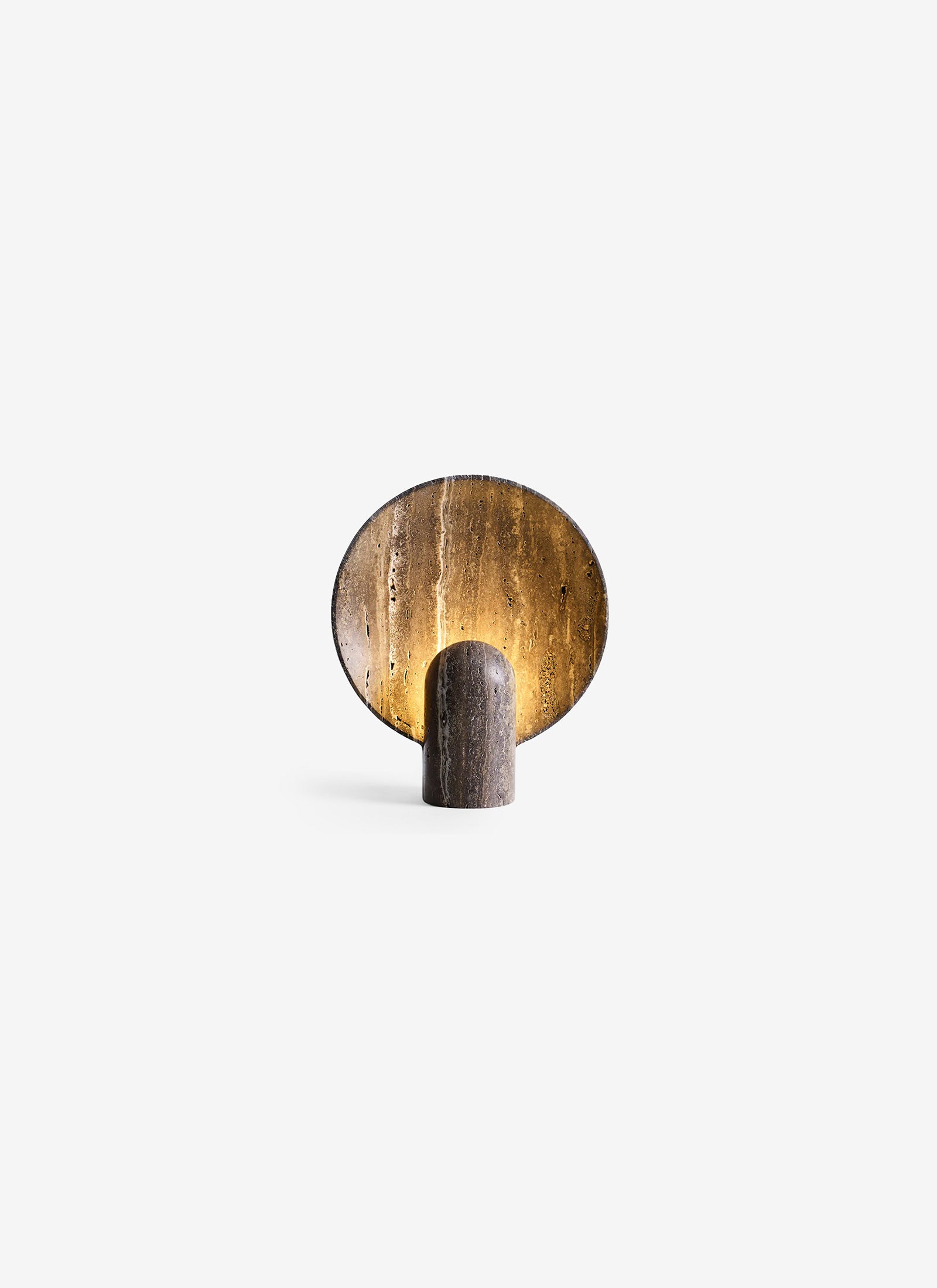 Surface Sconce Lamp - Black Travertine