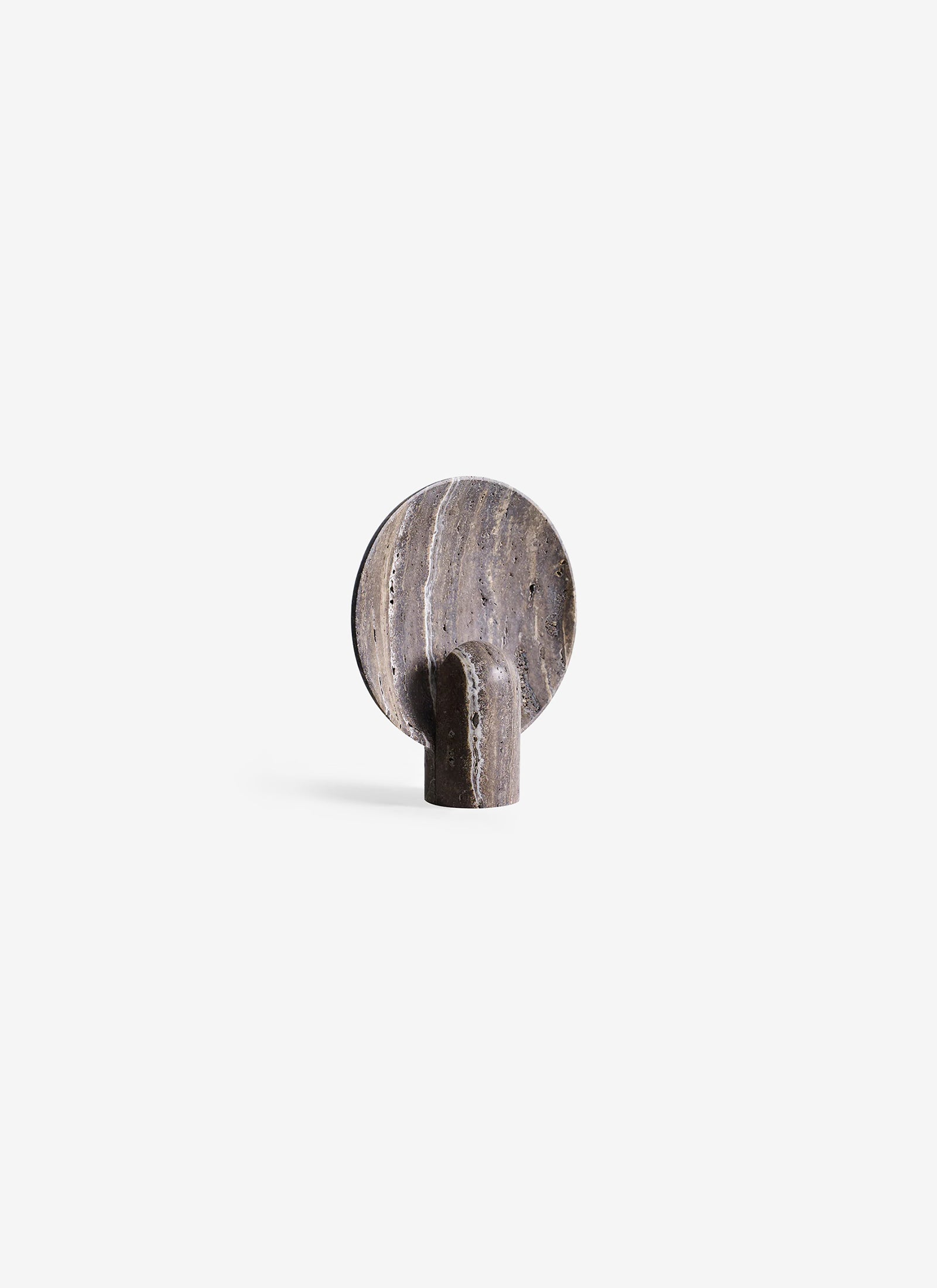 Surface Sconce Lamp - Black Travertine
