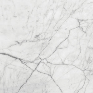 Grey Blown Glass / White Carrara Marble