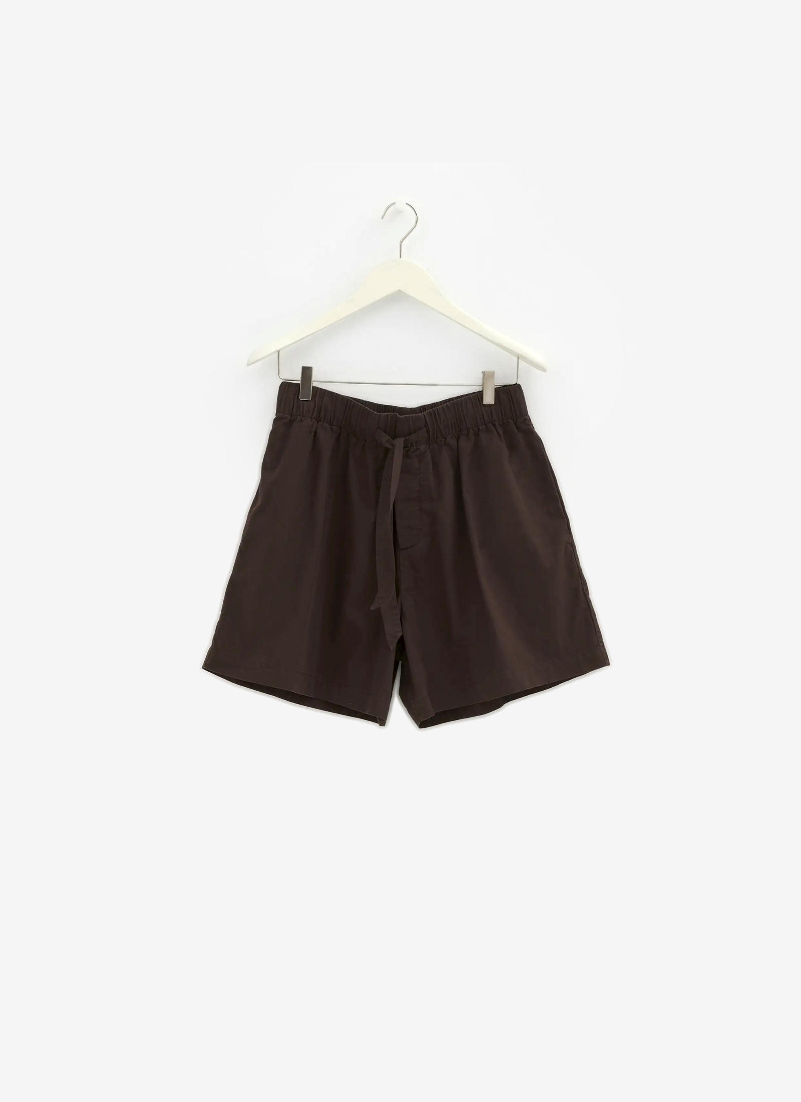 Poplin Sleep Shorts - Coffee