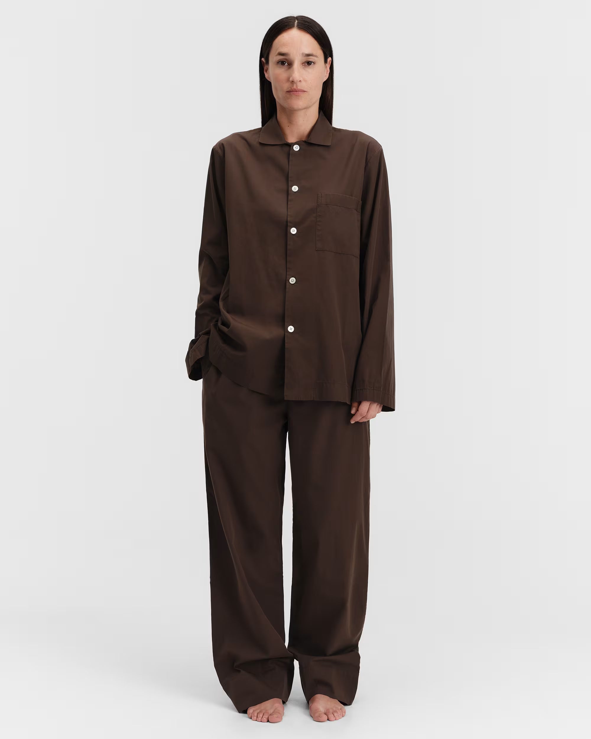 Poplin Sleep Pants - Coffee