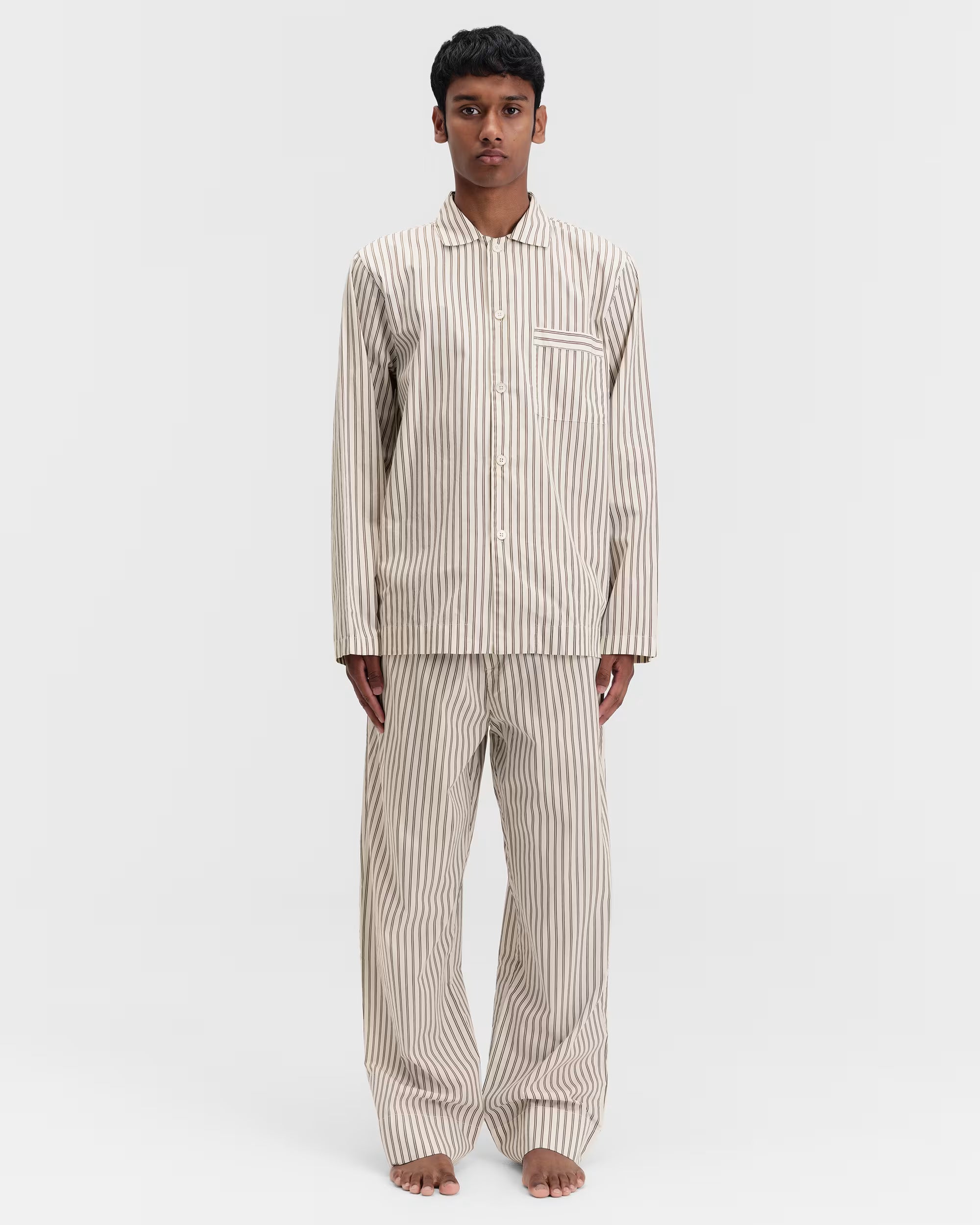 Poplin Sleep Shirt - Hopper Stripes