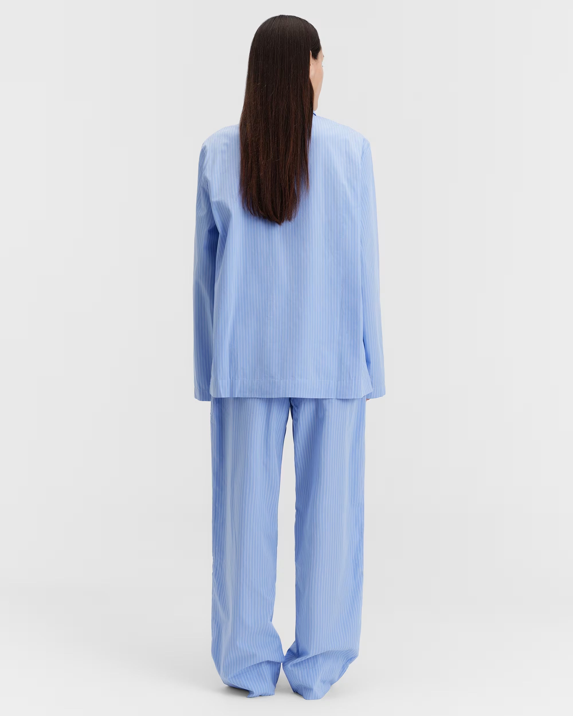 Poplin Sleep Shirt - Pin Stripes