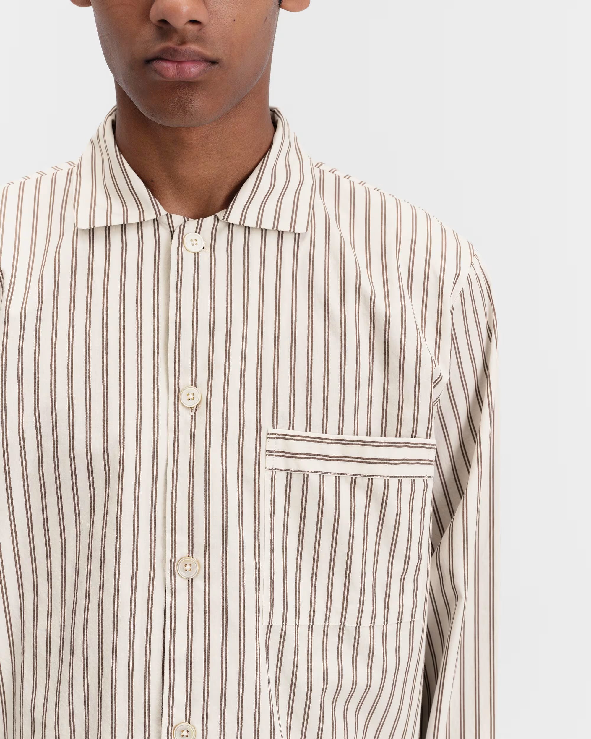 Poplin Sleep Shirt - Hopper Stripes