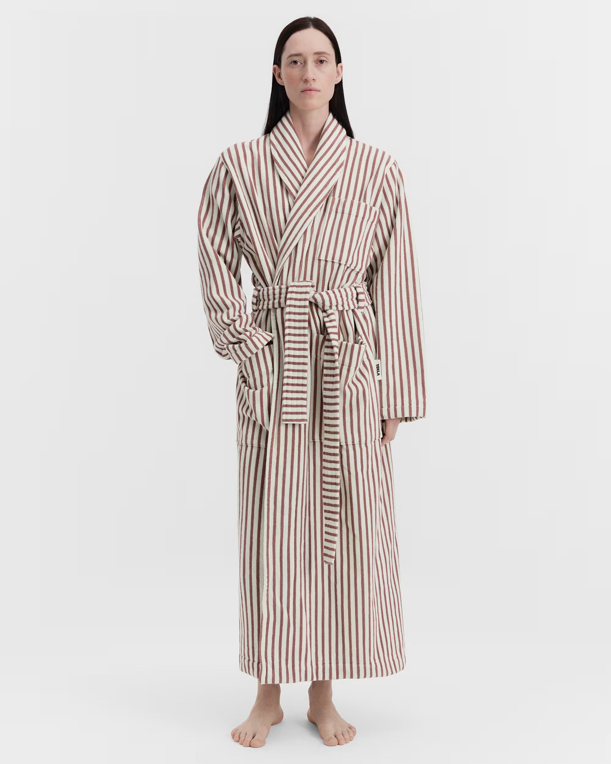 Classic Bathrobe - Ripple Stripes
