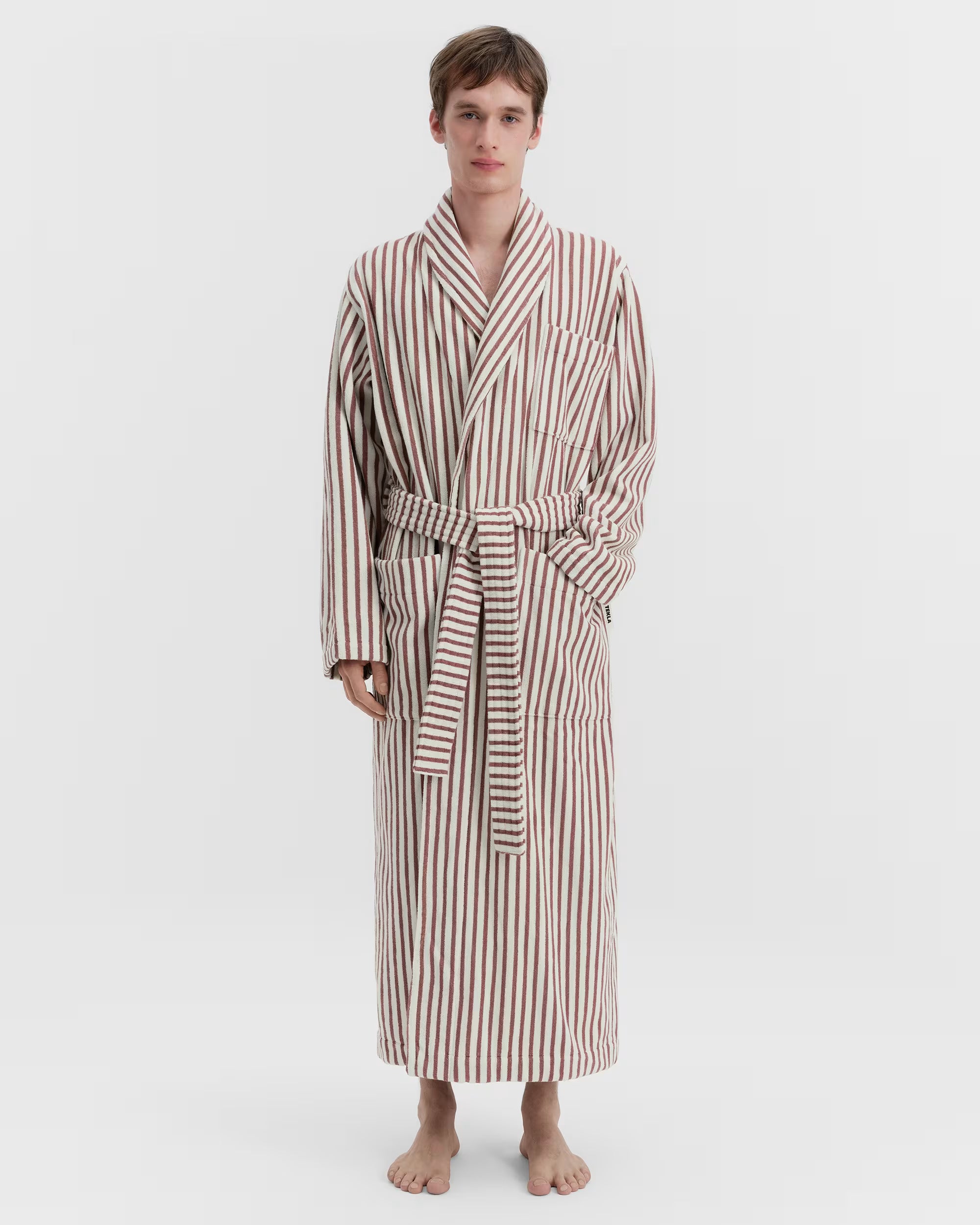 Classic Bathrobe - Ripple Stripes