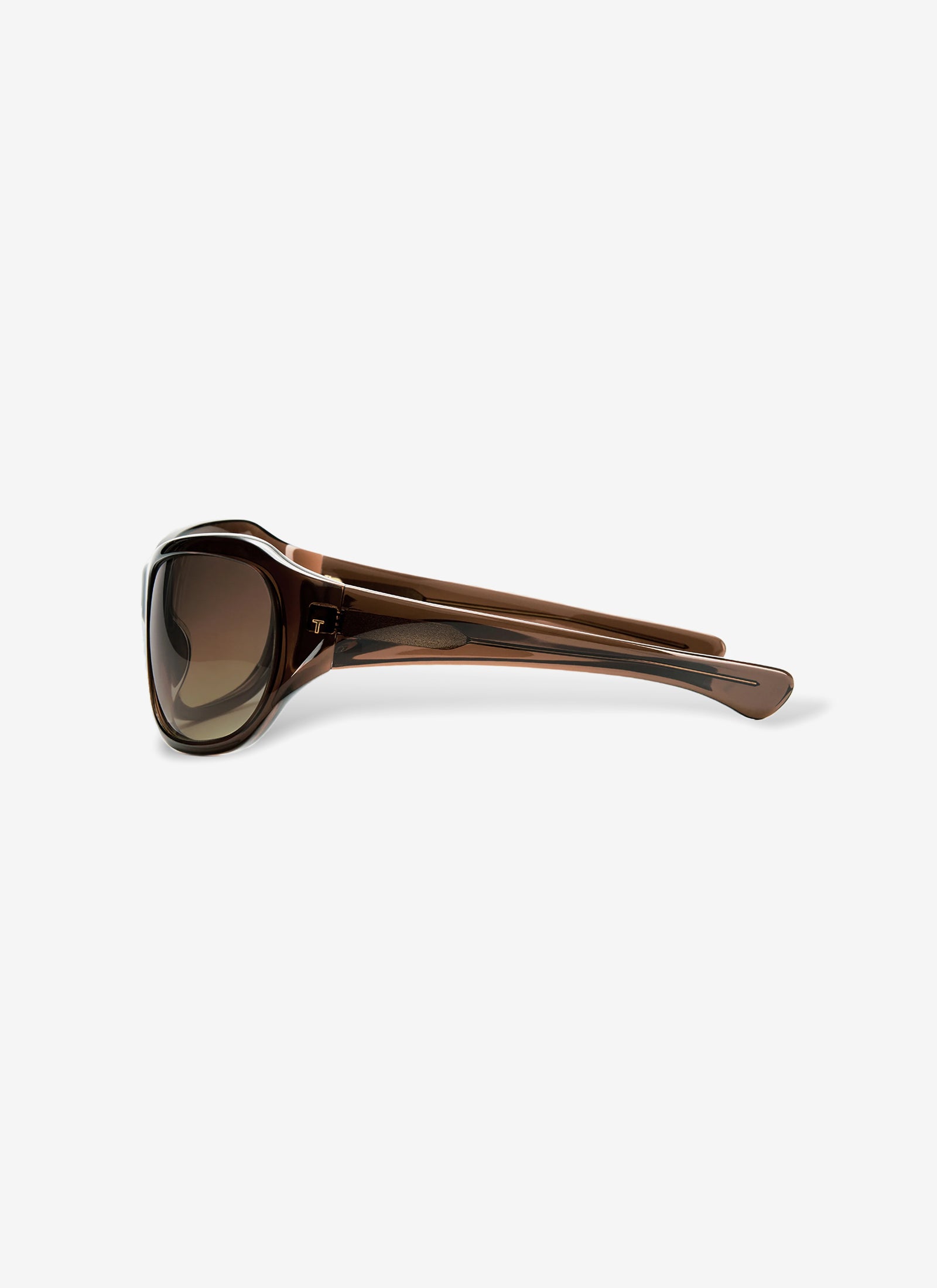 The Atlas - Crystal Brown with Brown Gradient Lens | Simon James