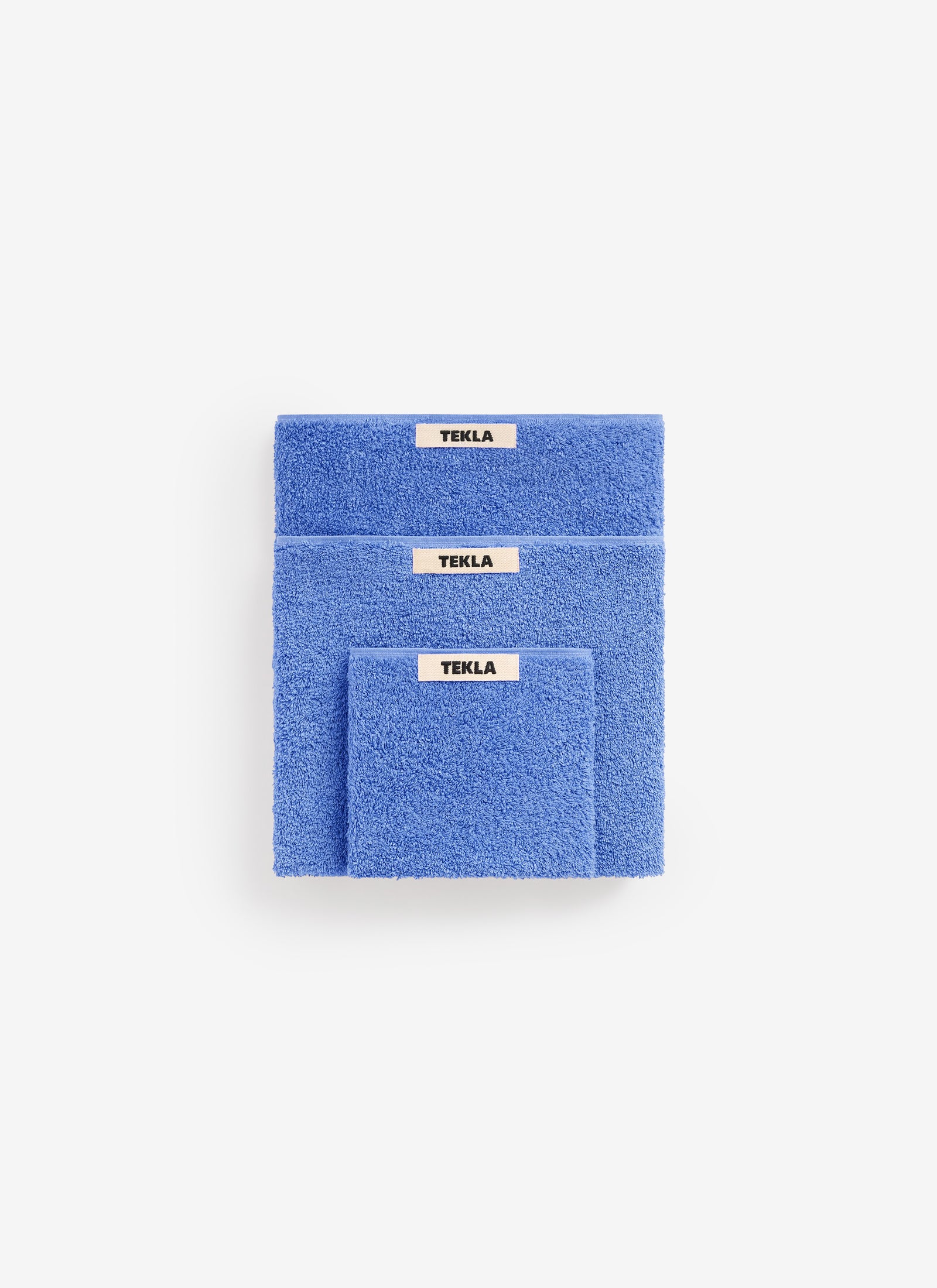 Organic Cotton Towels - Clear Blue