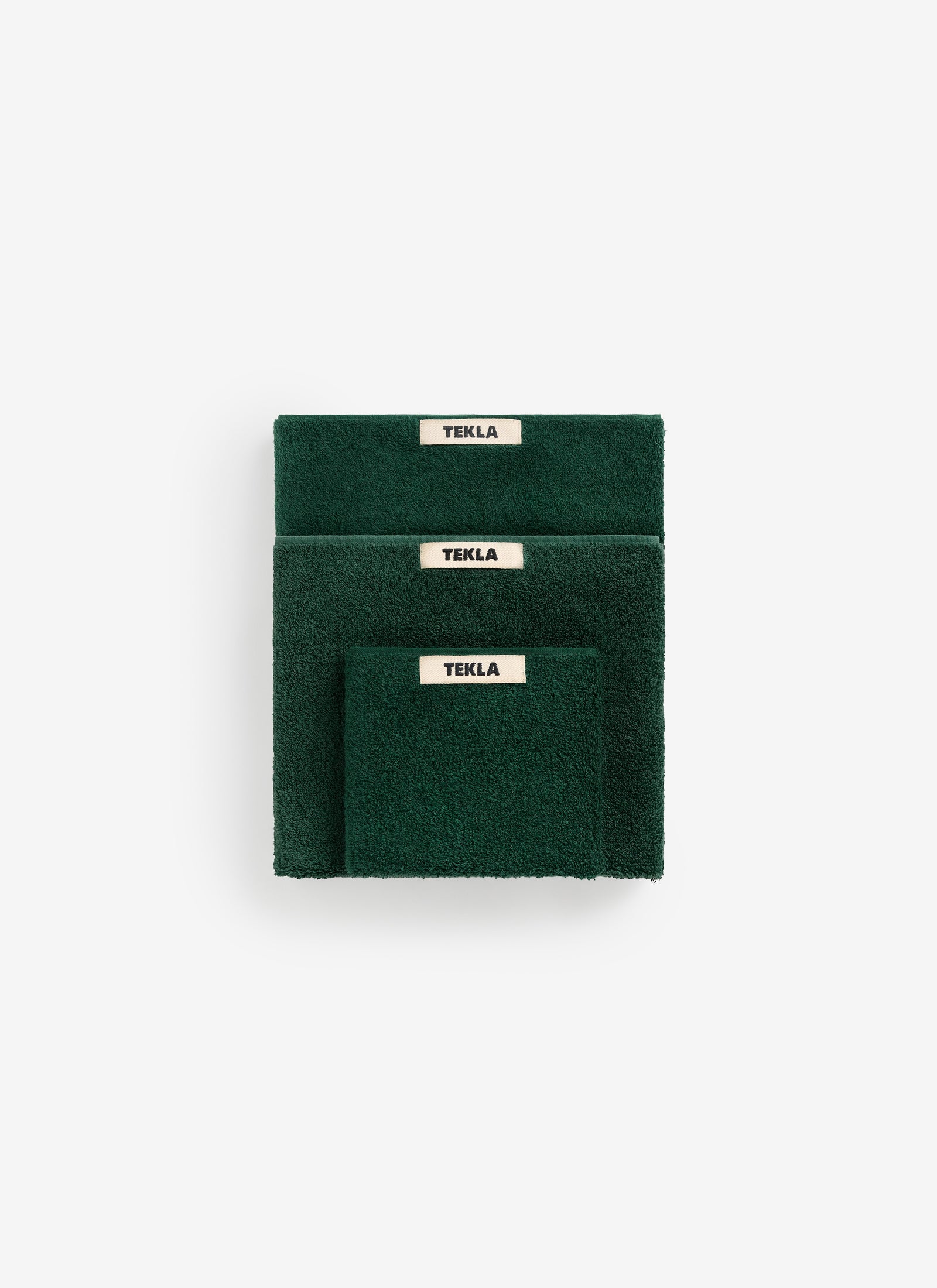 Organic Cotton Towels - Forest Green