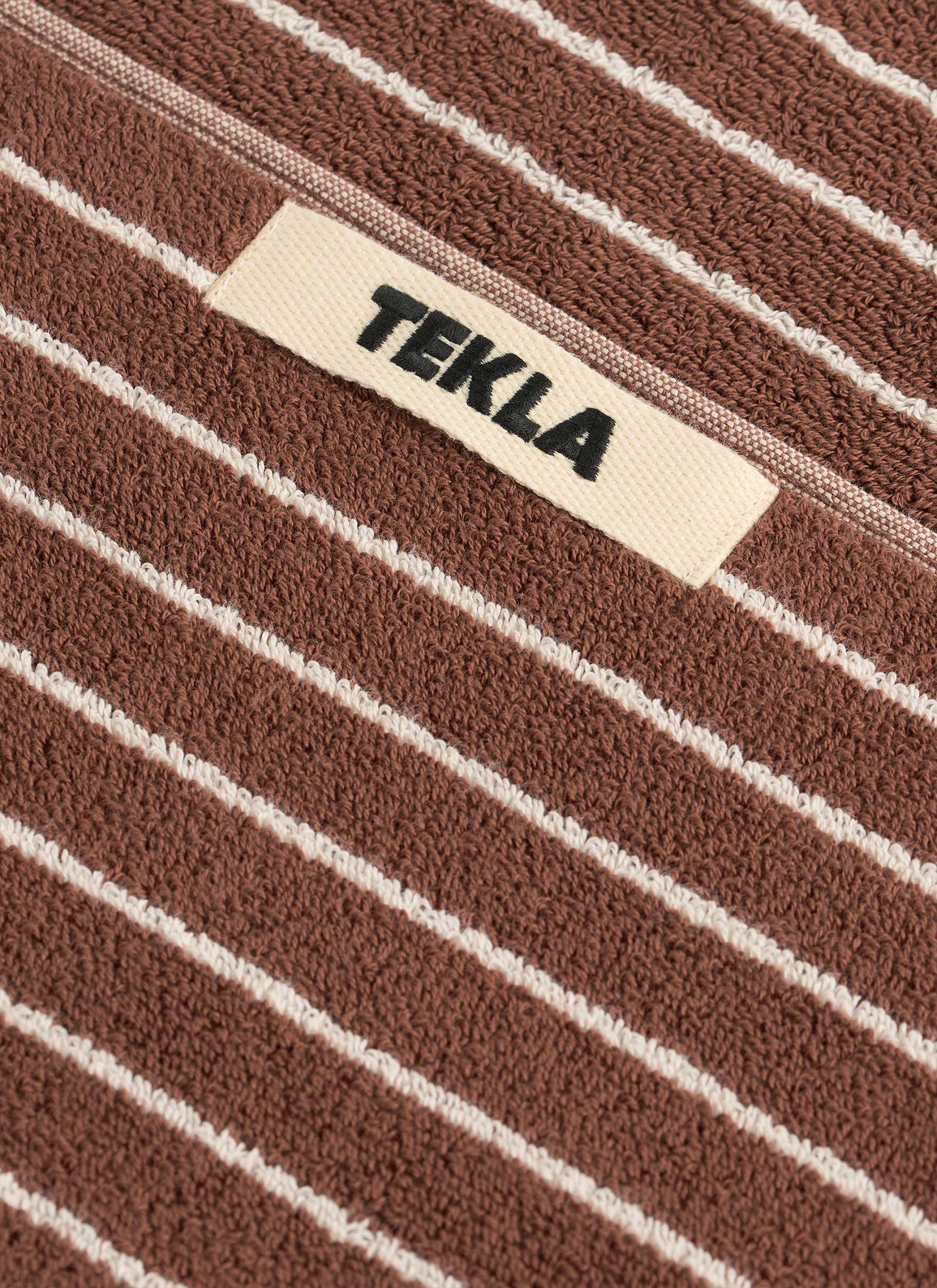 Organic Cotton Towels - Rust Stripes