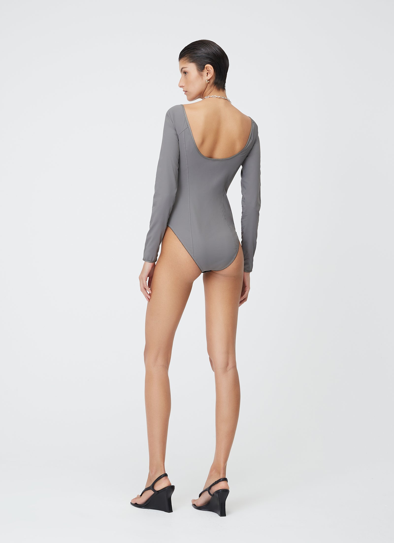 Underwire Bodysuit - Slate