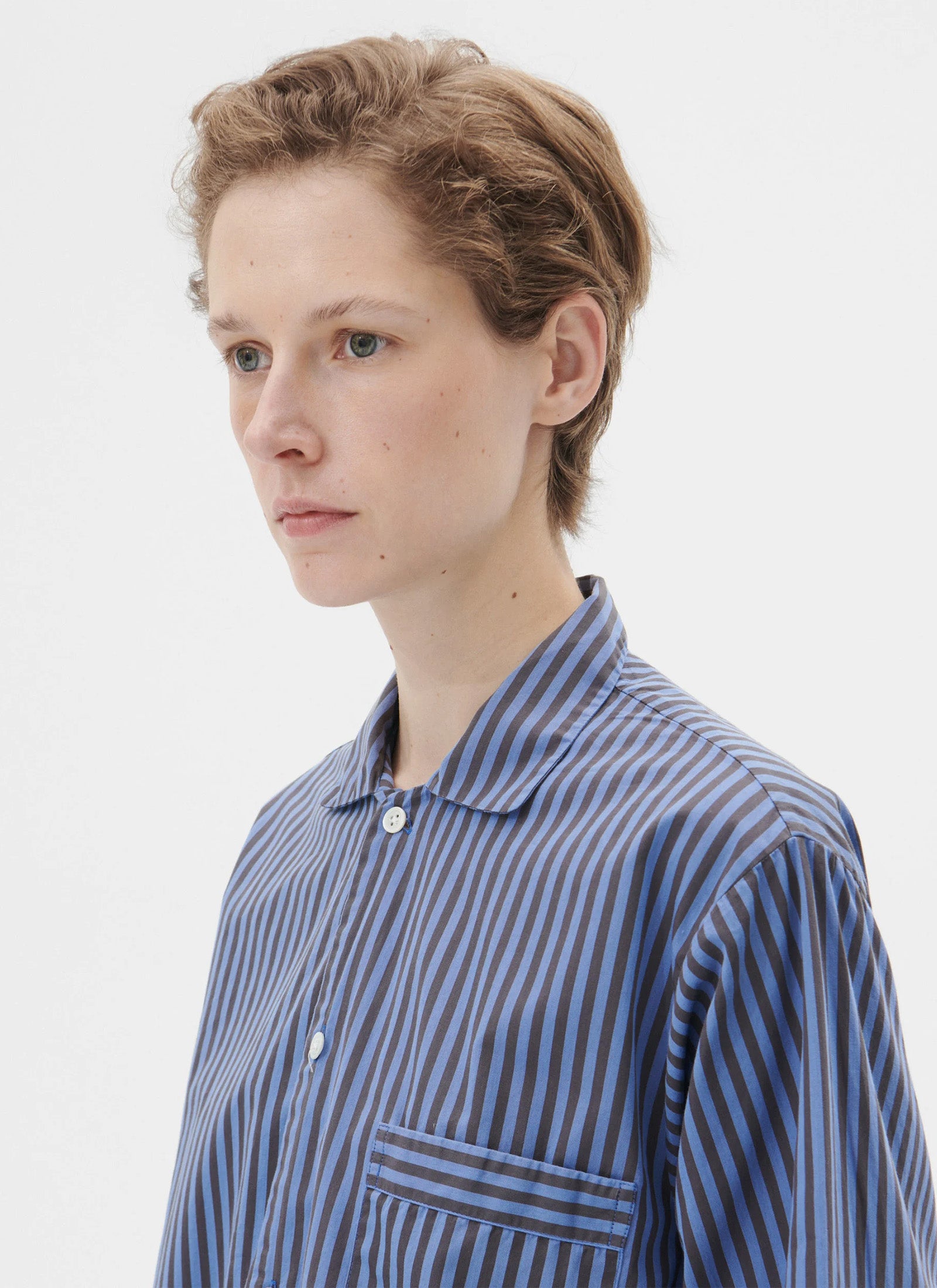 Poplin Sleep Shirt - Verneuil Stripes