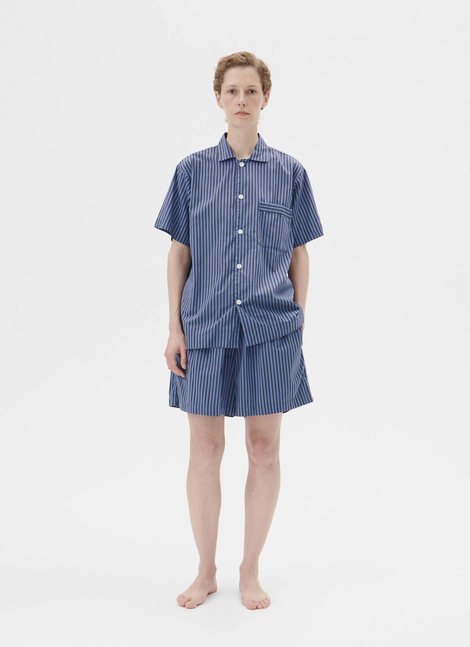 Poplin Sleep Shorts - Verneuil Stripes