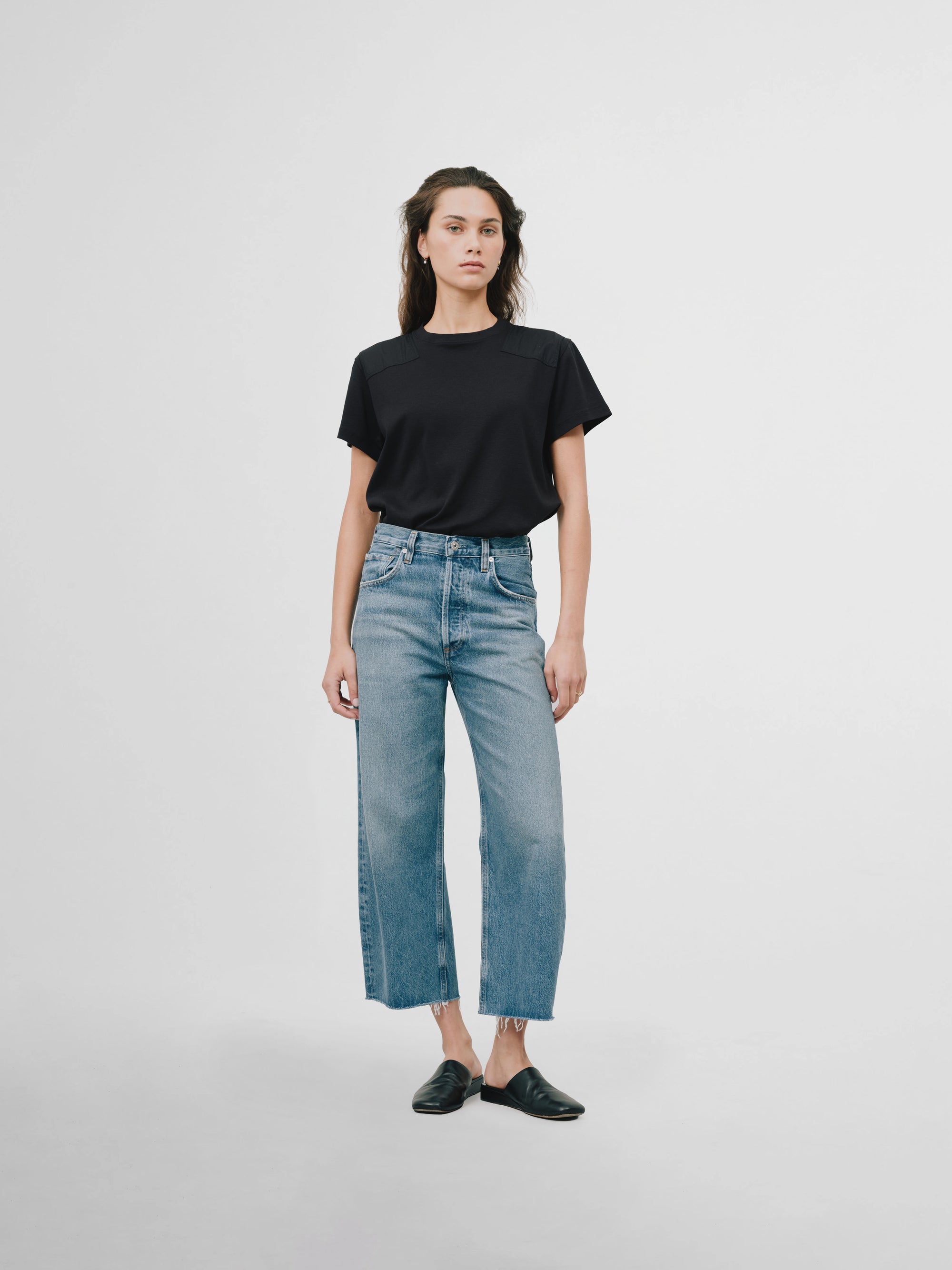 Ayla Crop Jean in Chaya