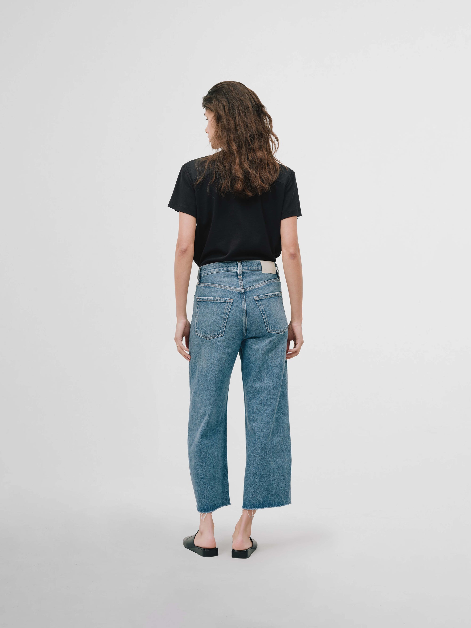 Ayla Crop Jean in Chaya