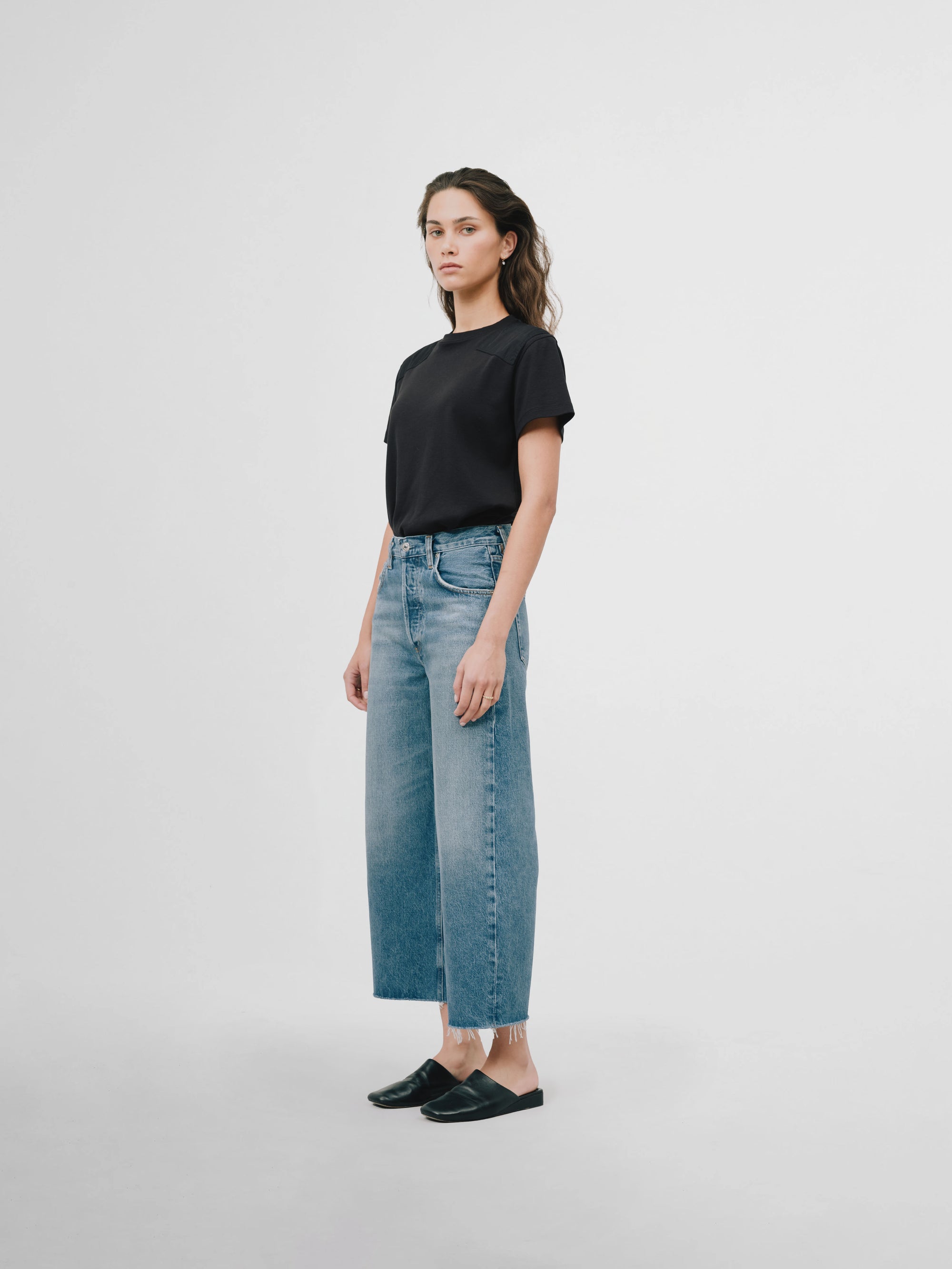 Ayla Crop Jean in Chaya