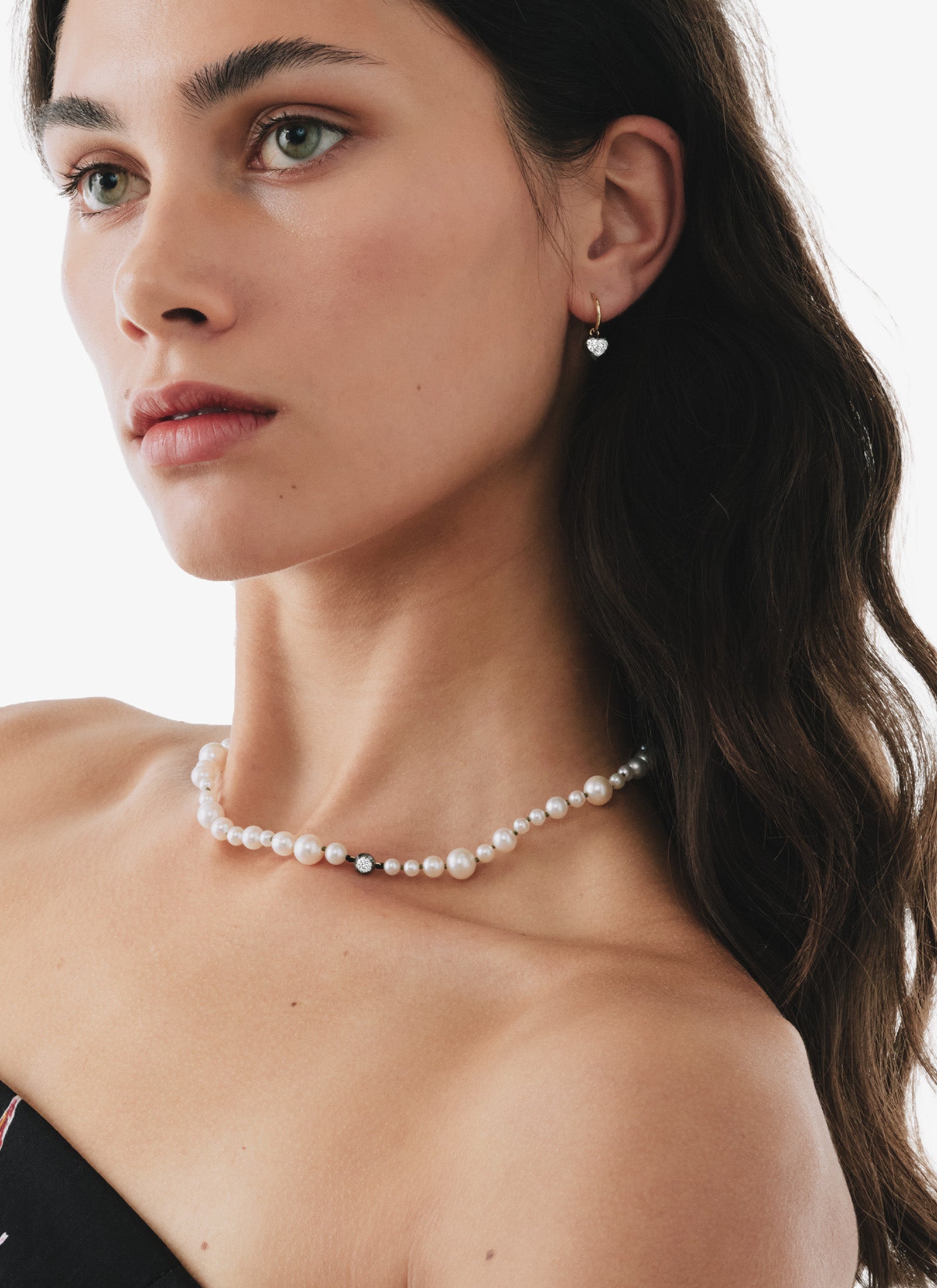 Necklace - Pearl 16" with 0.40ct Diamond (Beaches)