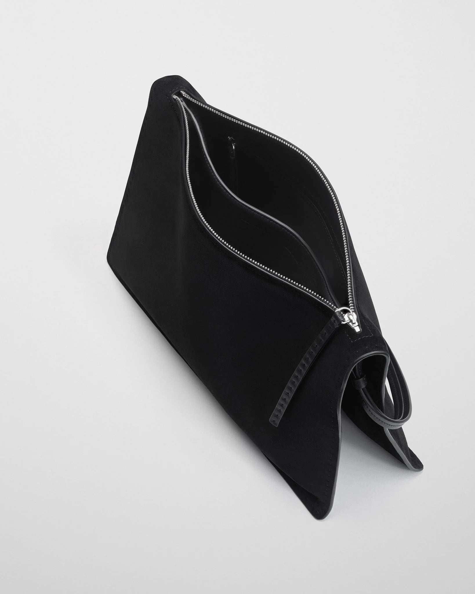Glove Pochette - Black Suede Leather