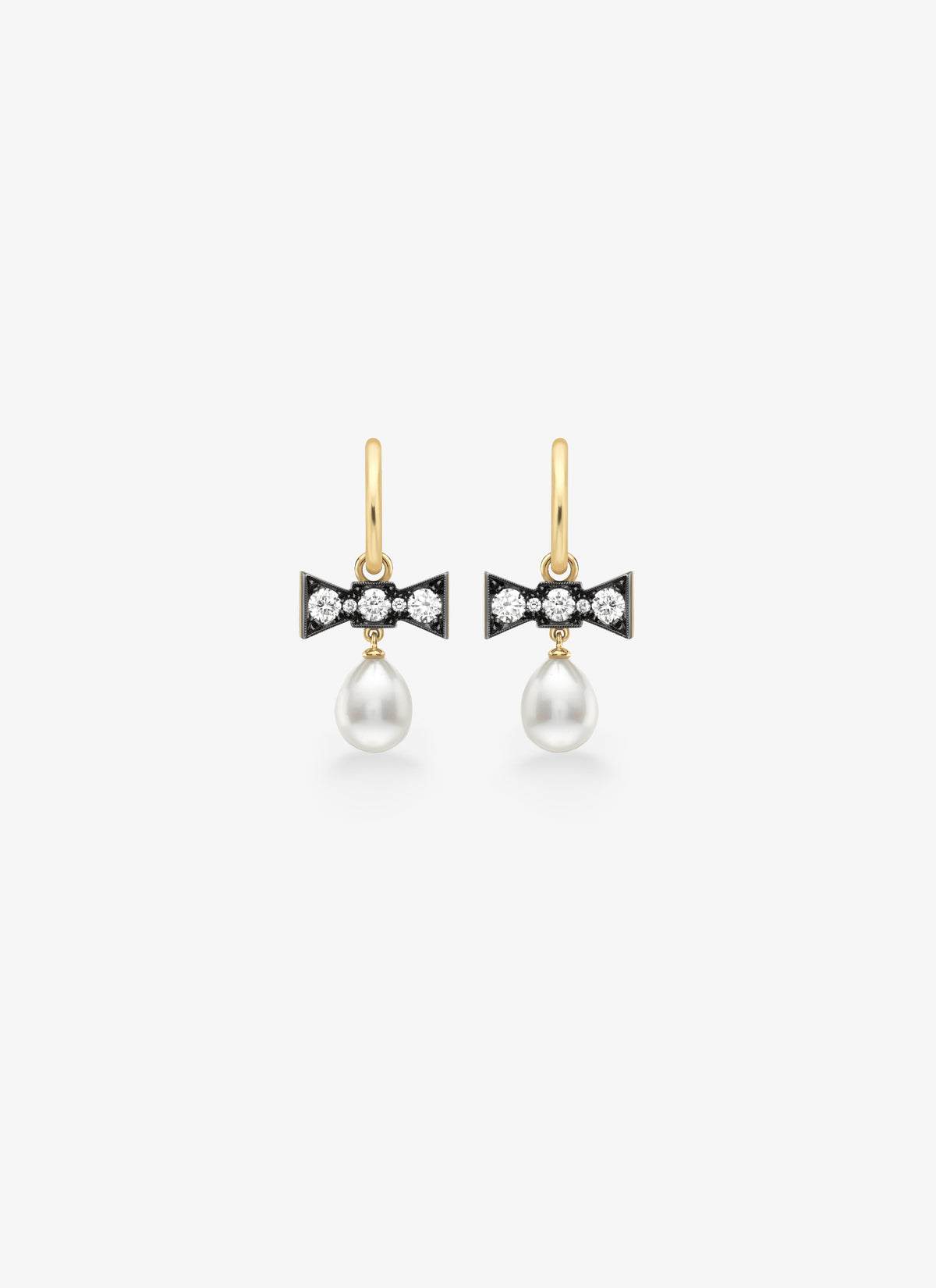 Gypsets - Bow Round Diamond and Pearl