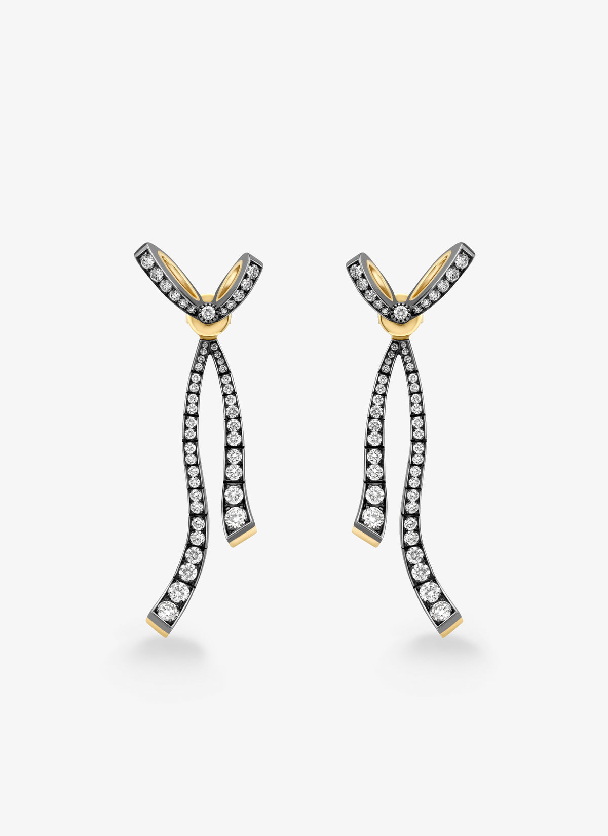 Earrings - Diamond Bow & Ribbon