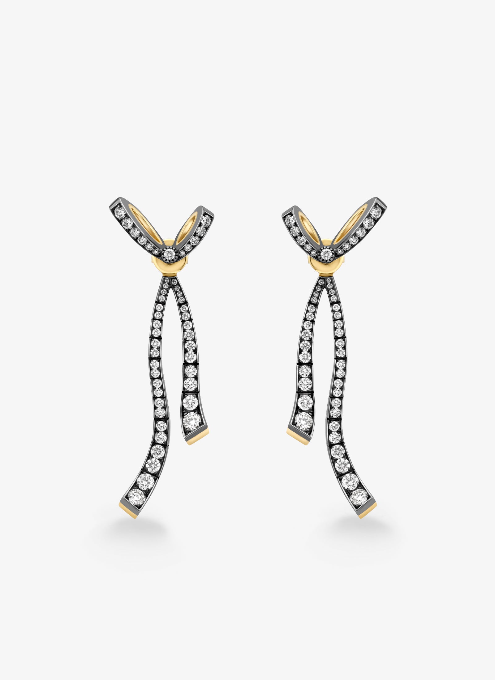 Earrings - Diamond Bow & Ribbon