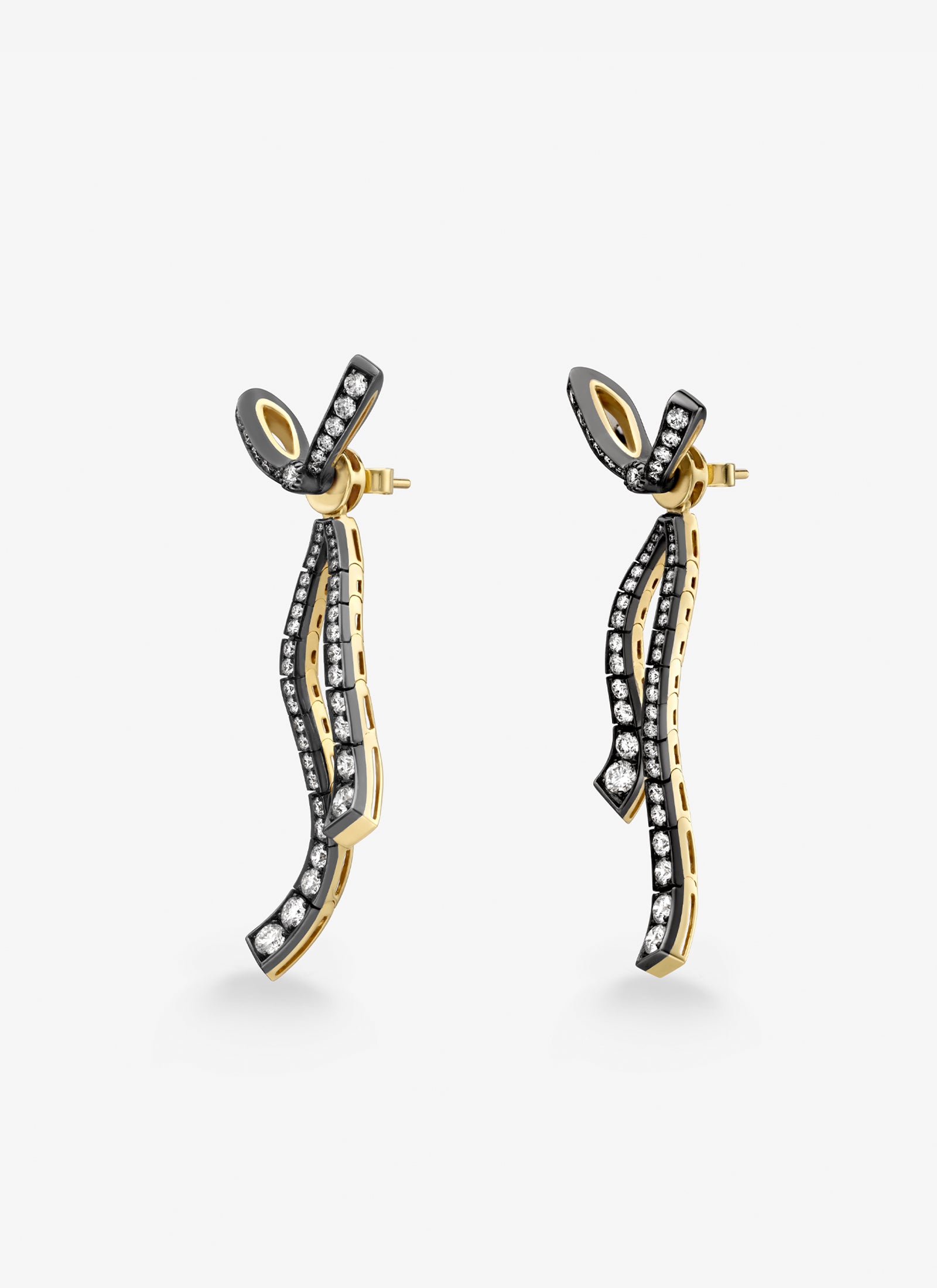 Earrings - Diamond Bow & Ribbon