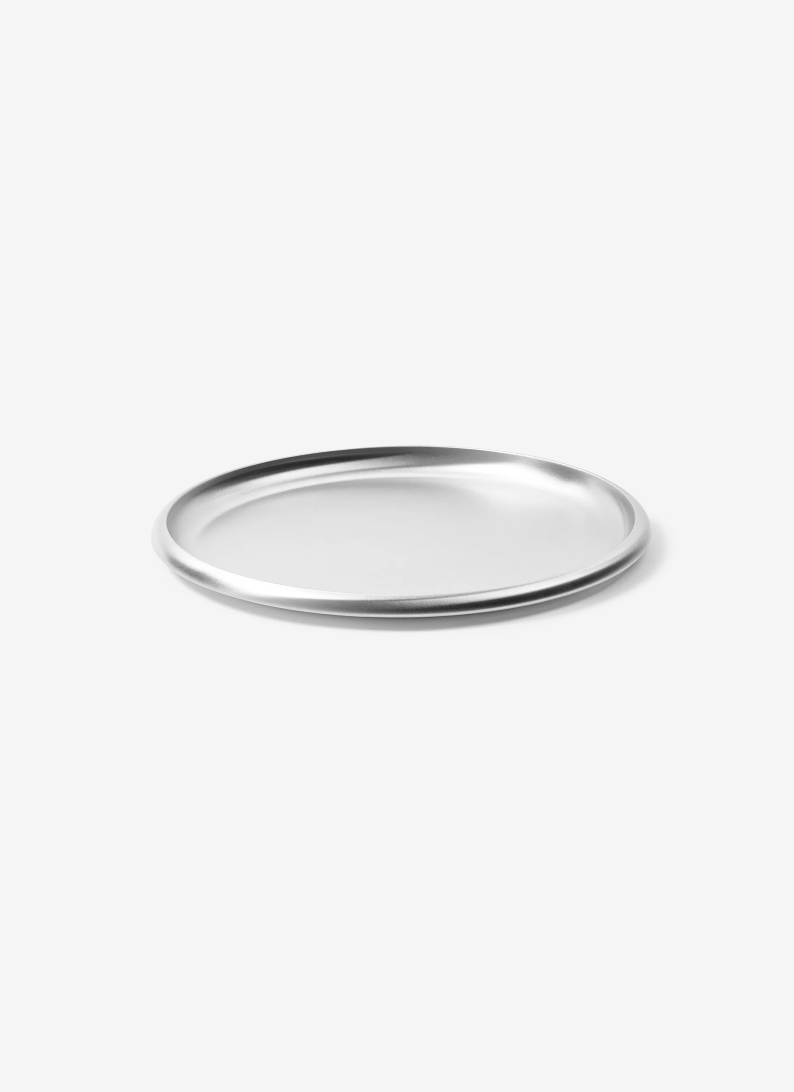 Round Steel Tray - Brushed