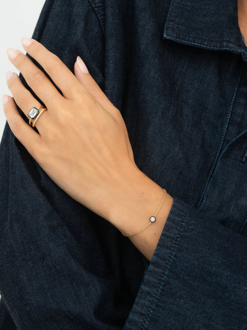 Bracelet Fine - Cut-Down Diamond 0.25ct