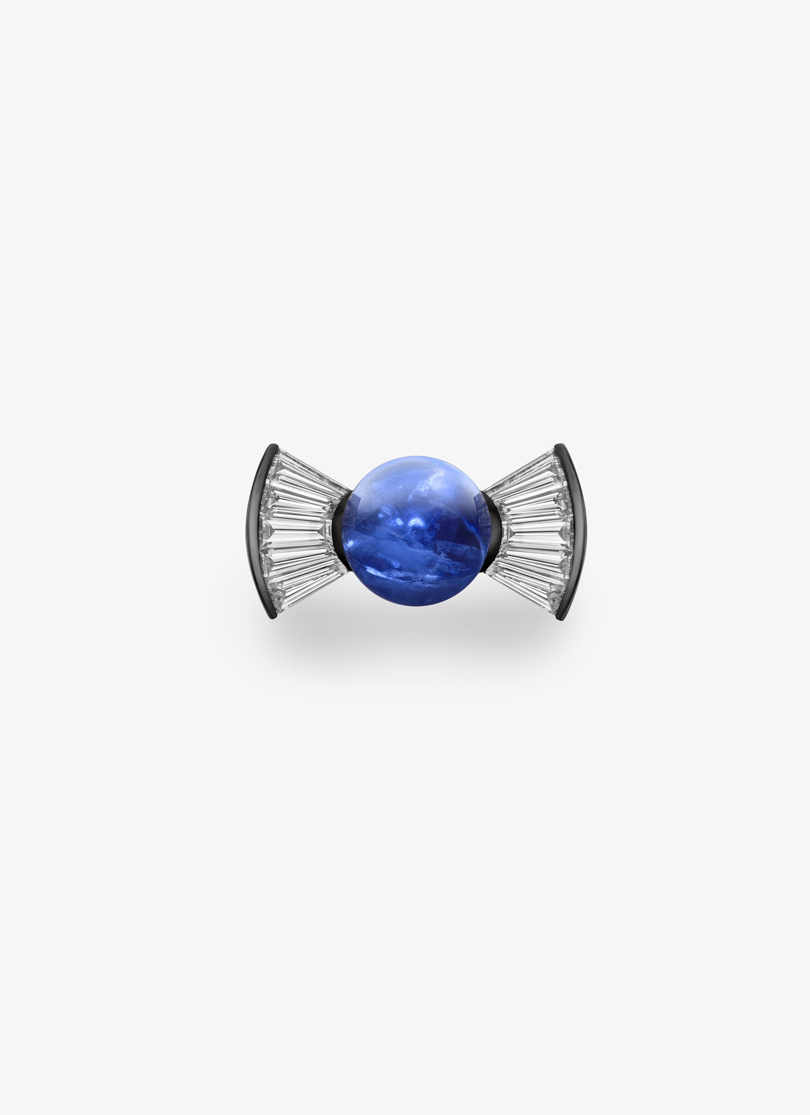 Ring - Diamond & Cabochon Sapphire Bow