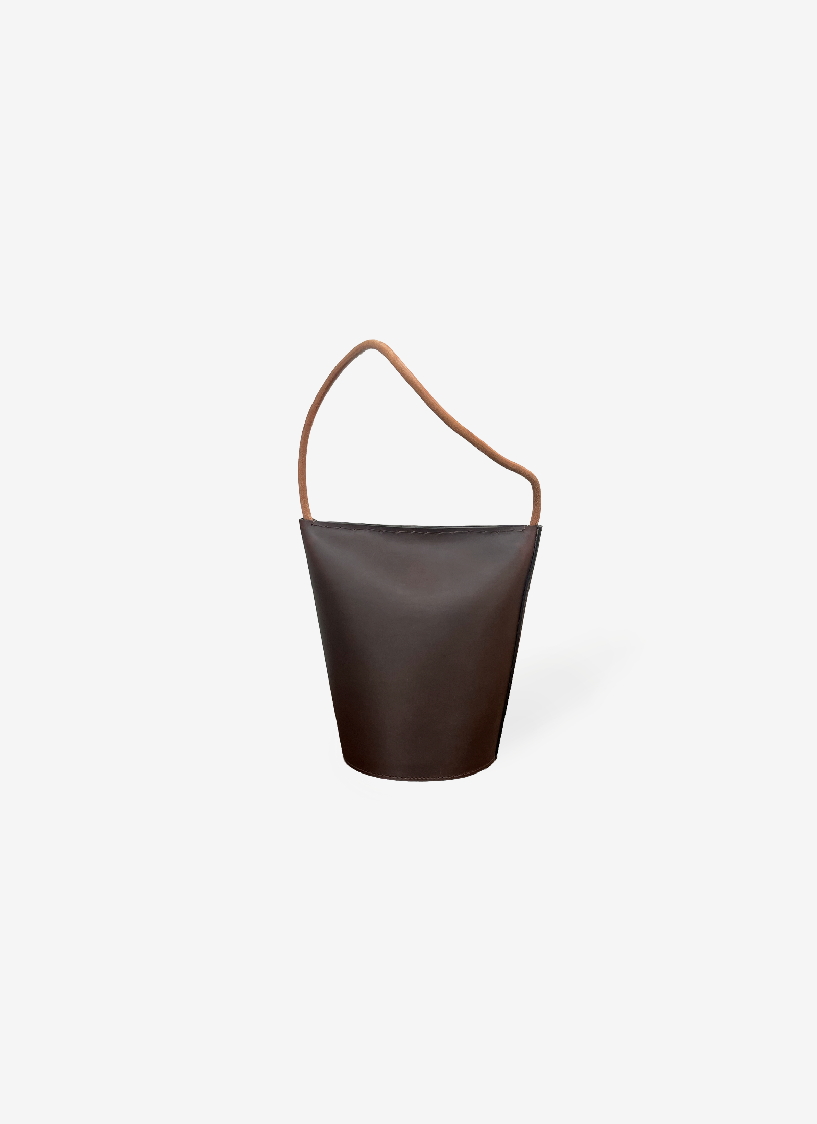 Saco Door Stop - Dark Brown Leather