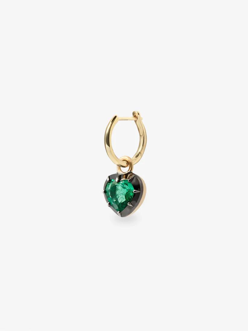 Single - Gypset Emerald Heart 0.50ct BWG