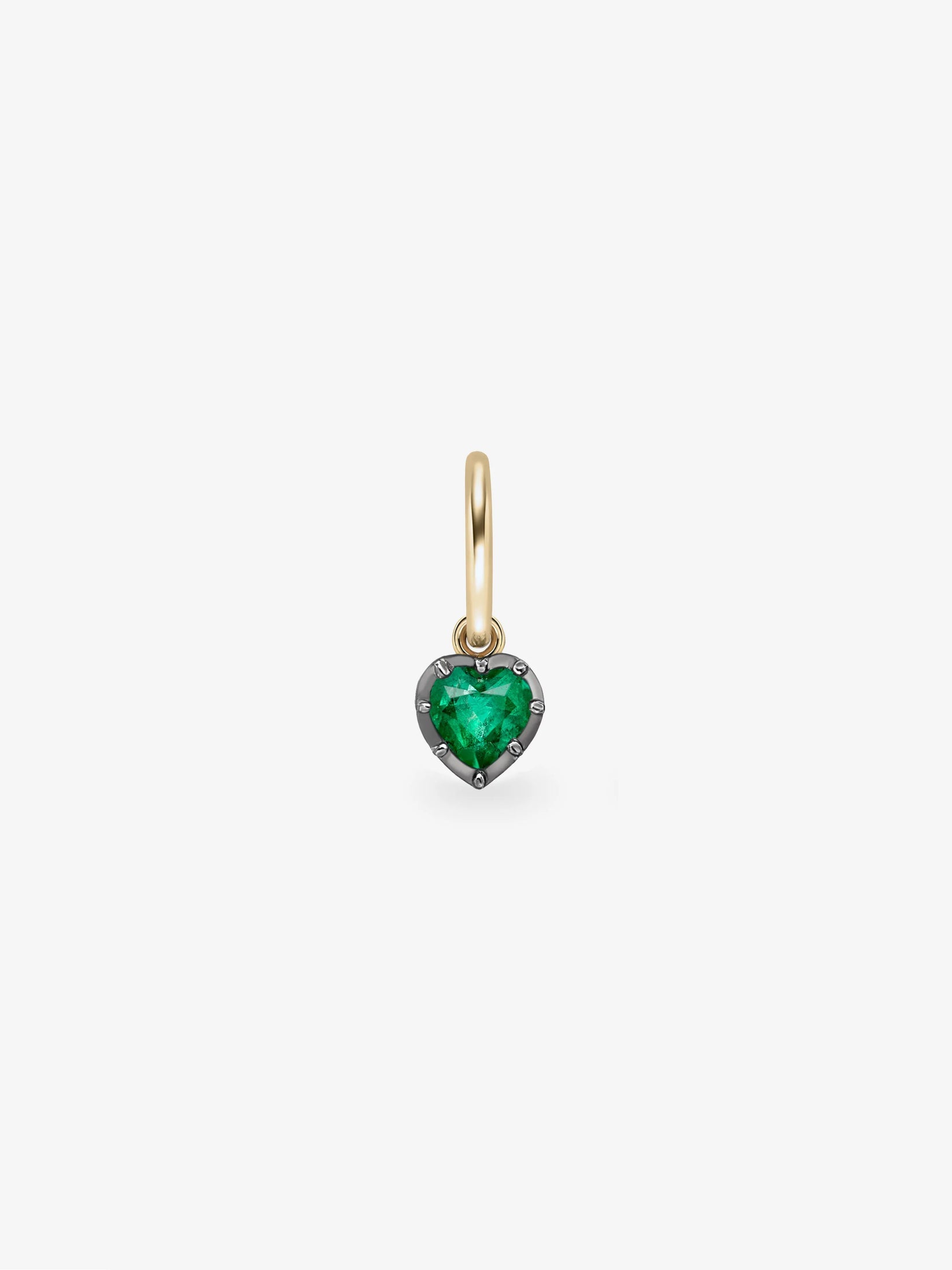 Single - Gypset Emerald Heart 0.50ct BWG