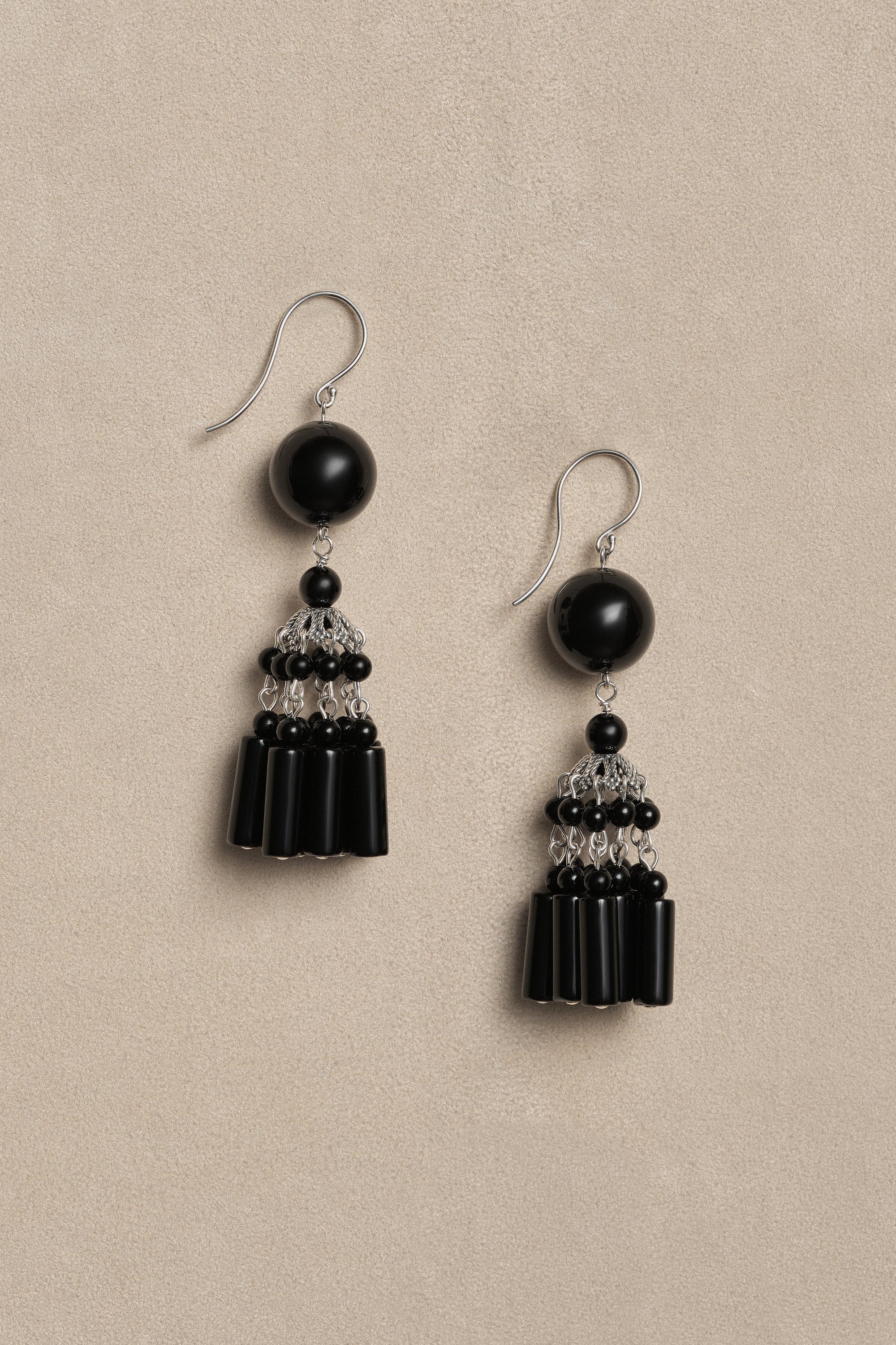 Flamenco Earrings - Onyx