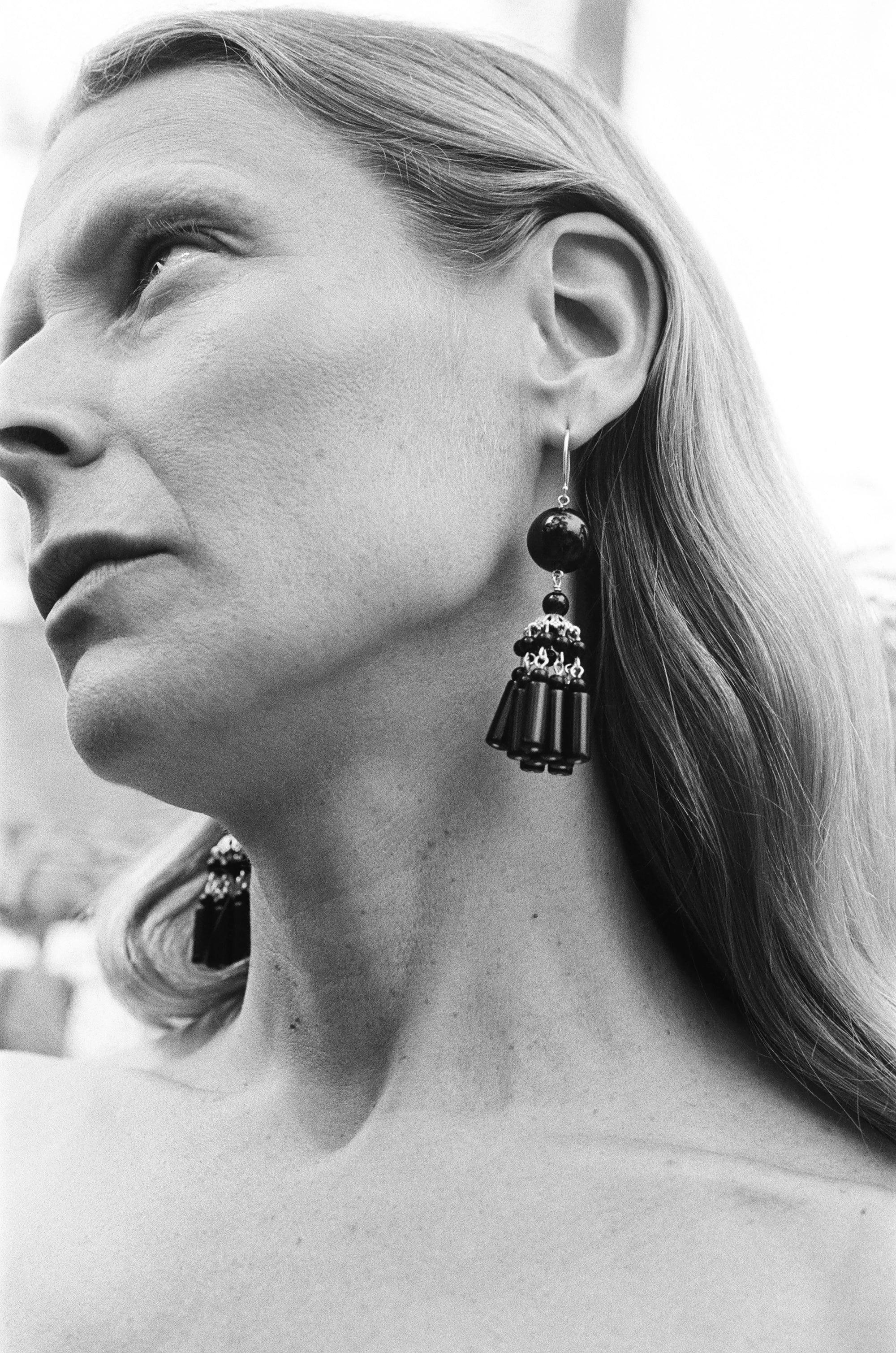 Flamenco Earrings - Onyx