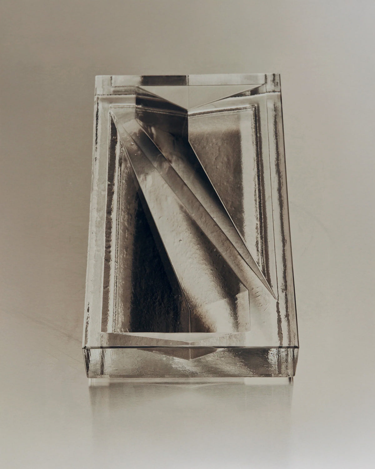 Block Tray in Glass