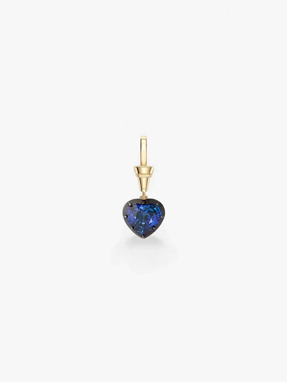 Ball n Chain Pendant - Sapphire Heart Shaped 1.95ct