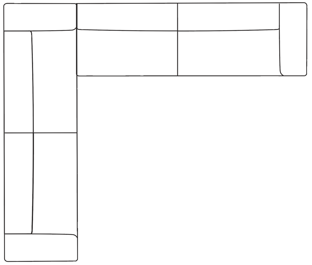 3 Seater Corner / Left / Further Options plan