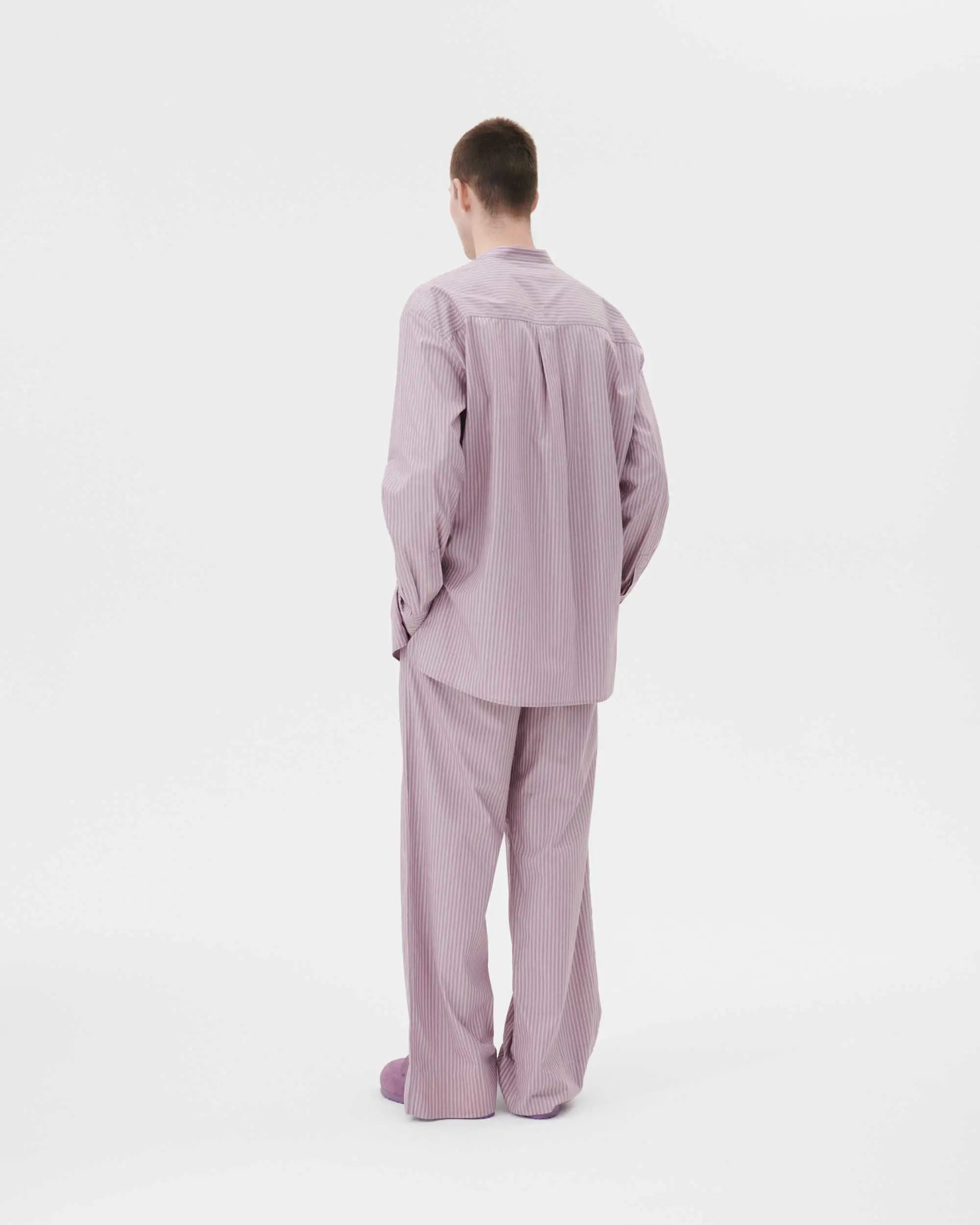 Tekla x Birkenstock Cotton Pants - Mauve Stripes