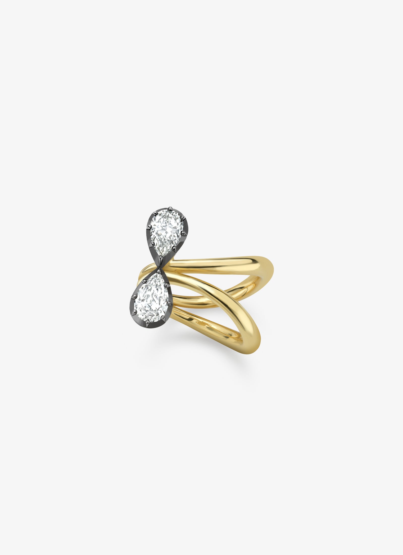 Ring - 1.53ct Pear-Shaped Diamond Bow