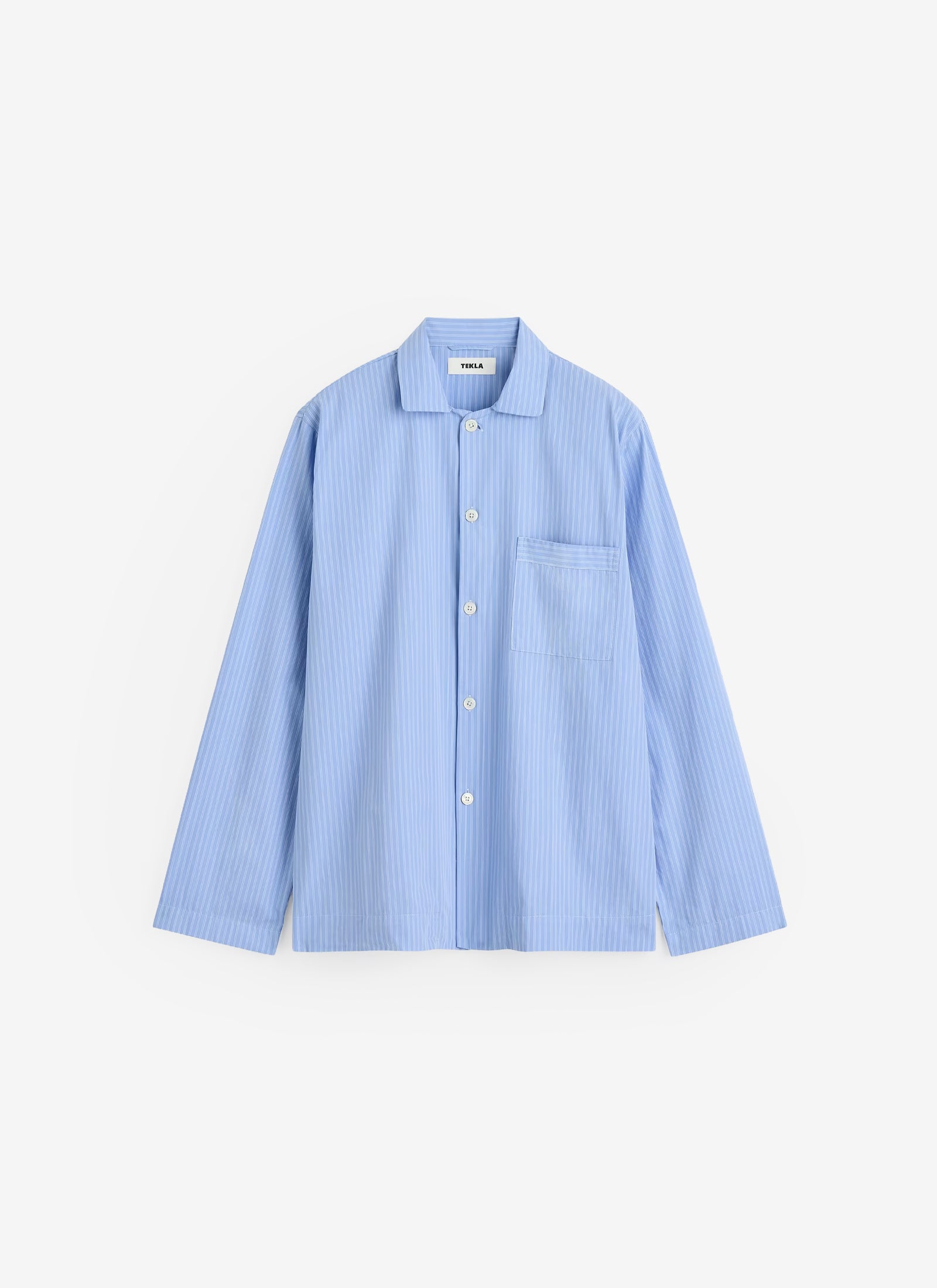 Poplin Sleep Shirt - Pin Stripes