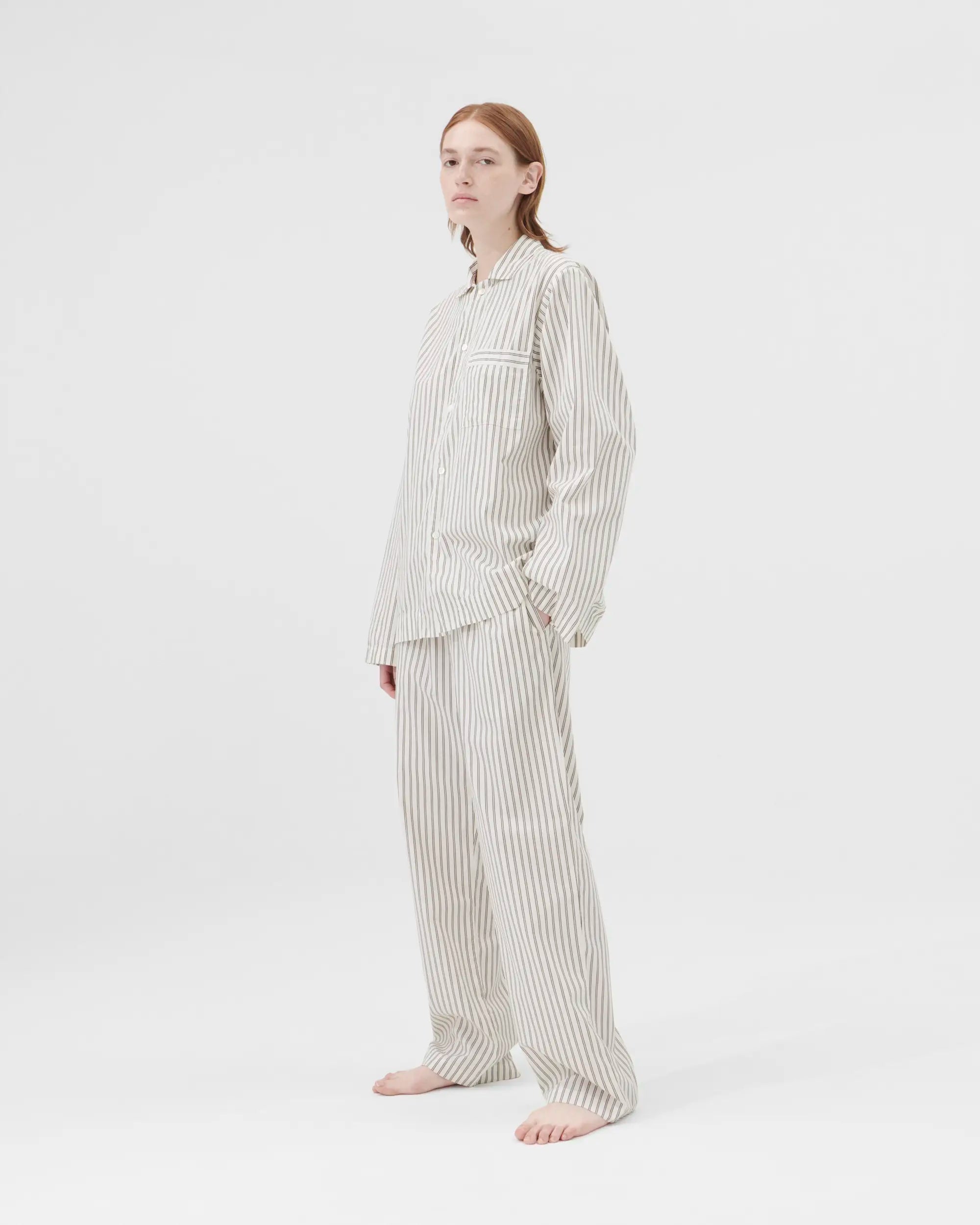 Poplin Sleep Shirt - Hopper Stripes