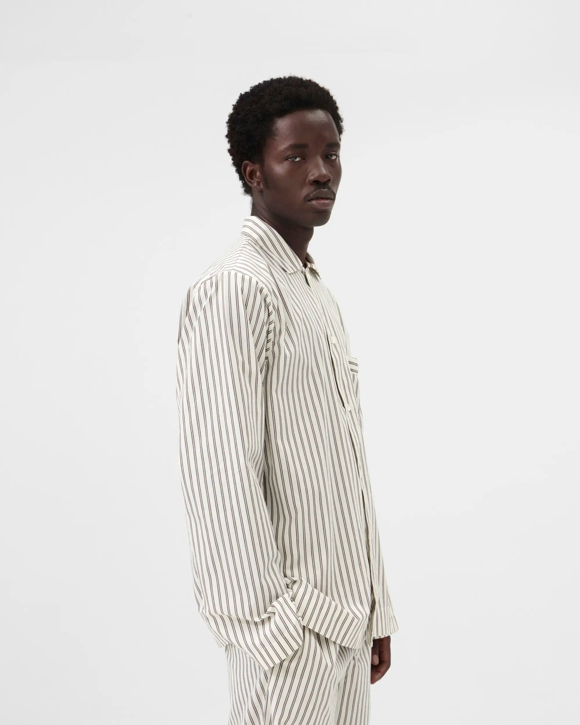 Poplin Sleep Shirt - Hopper Stripes