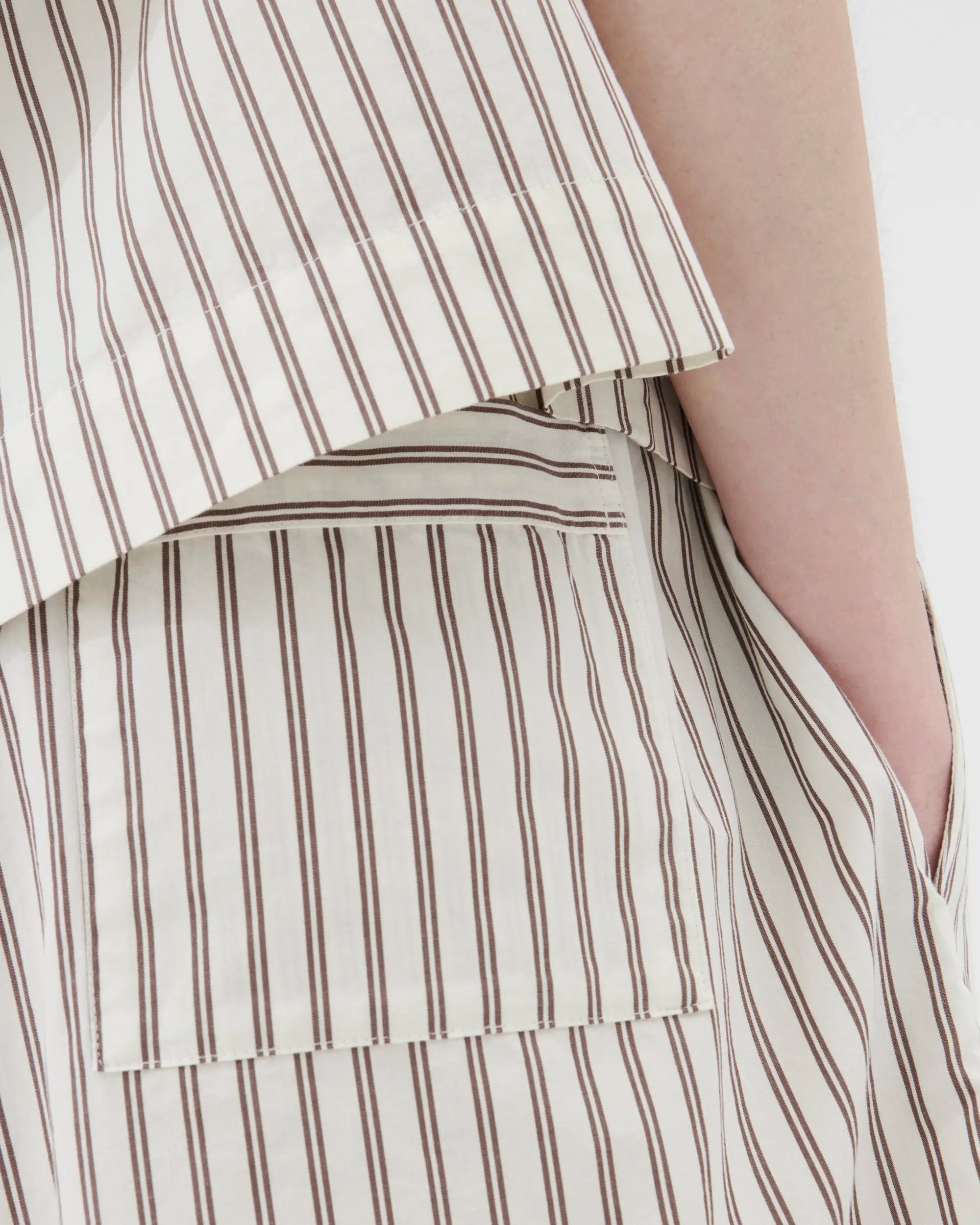 Poplin Sleep Shorts - Hopper Stripes