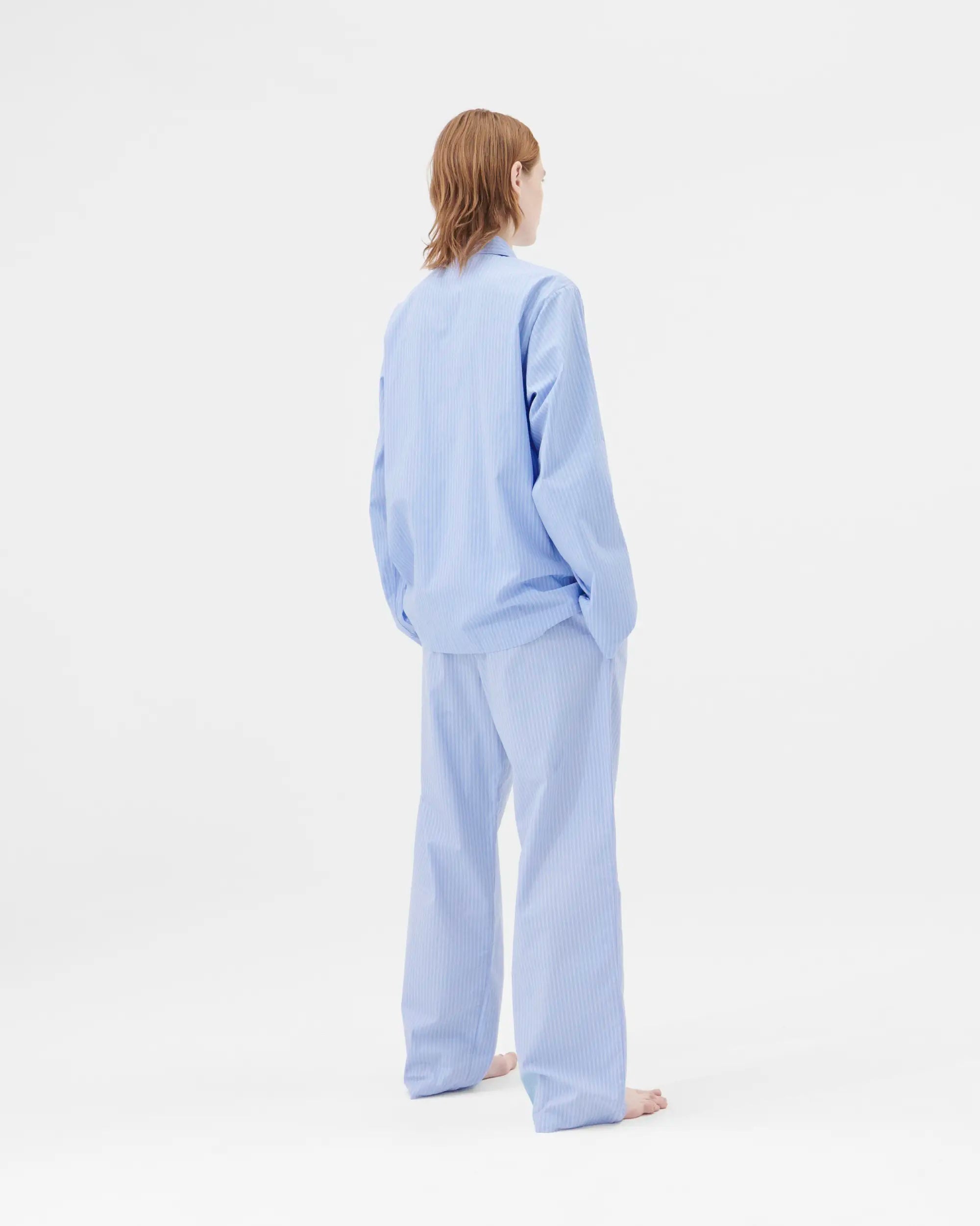 Poplin Sleep Shirt - Pin Stripes