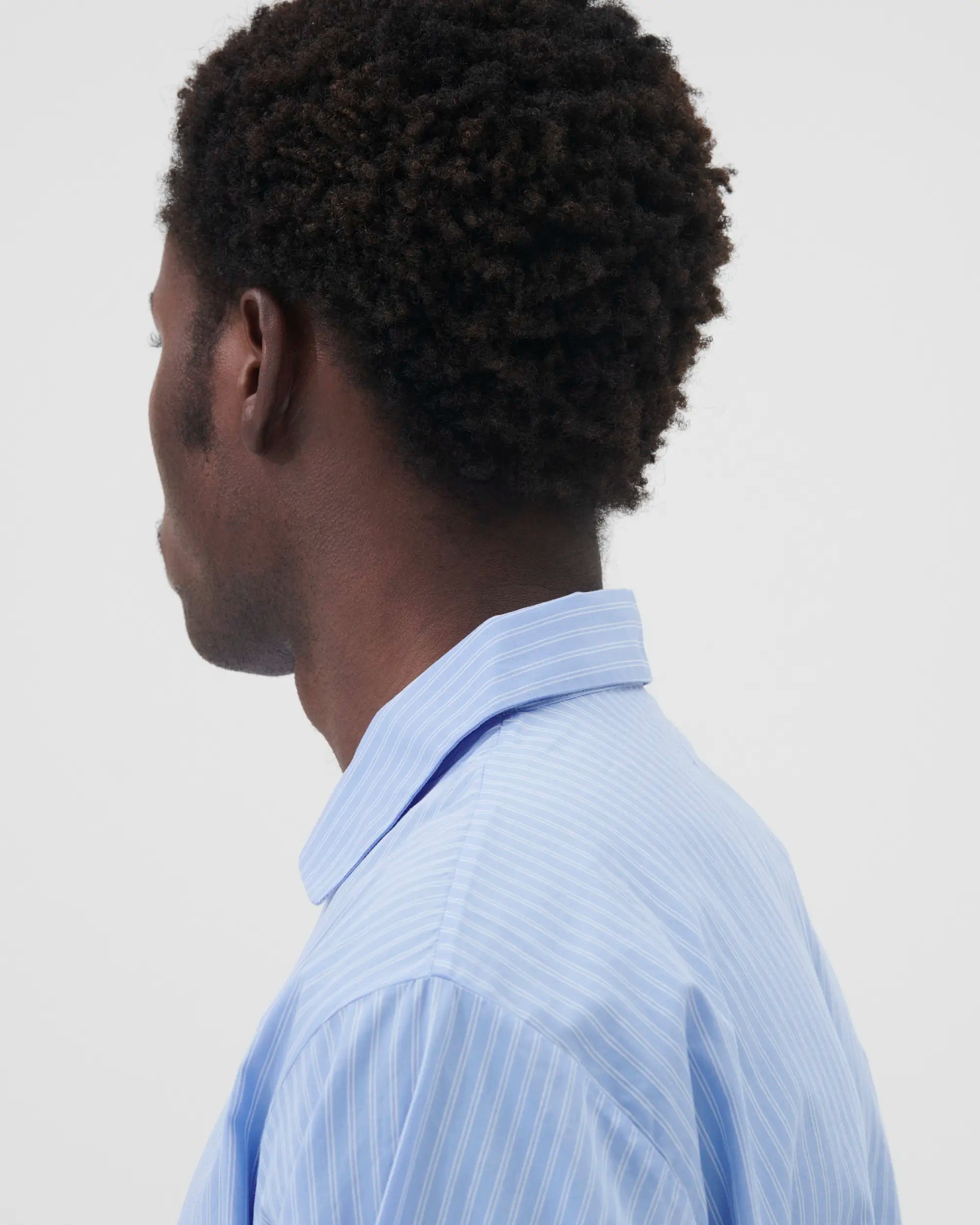 Poplin Sleep Shirt - Pin Stripes