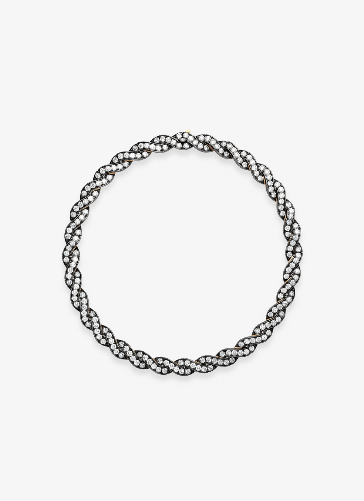Necklace - 35.52ct Diamond Ribbon Bow Necklace