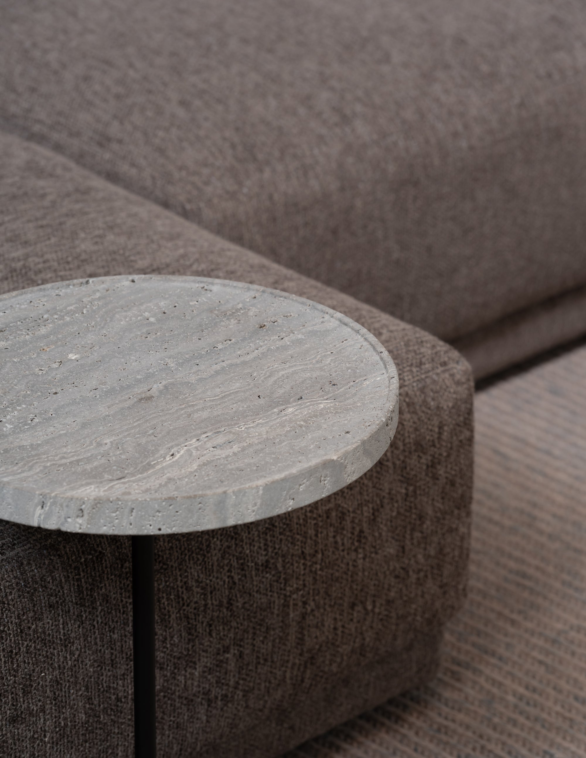 Pegasus Travertine Side Table