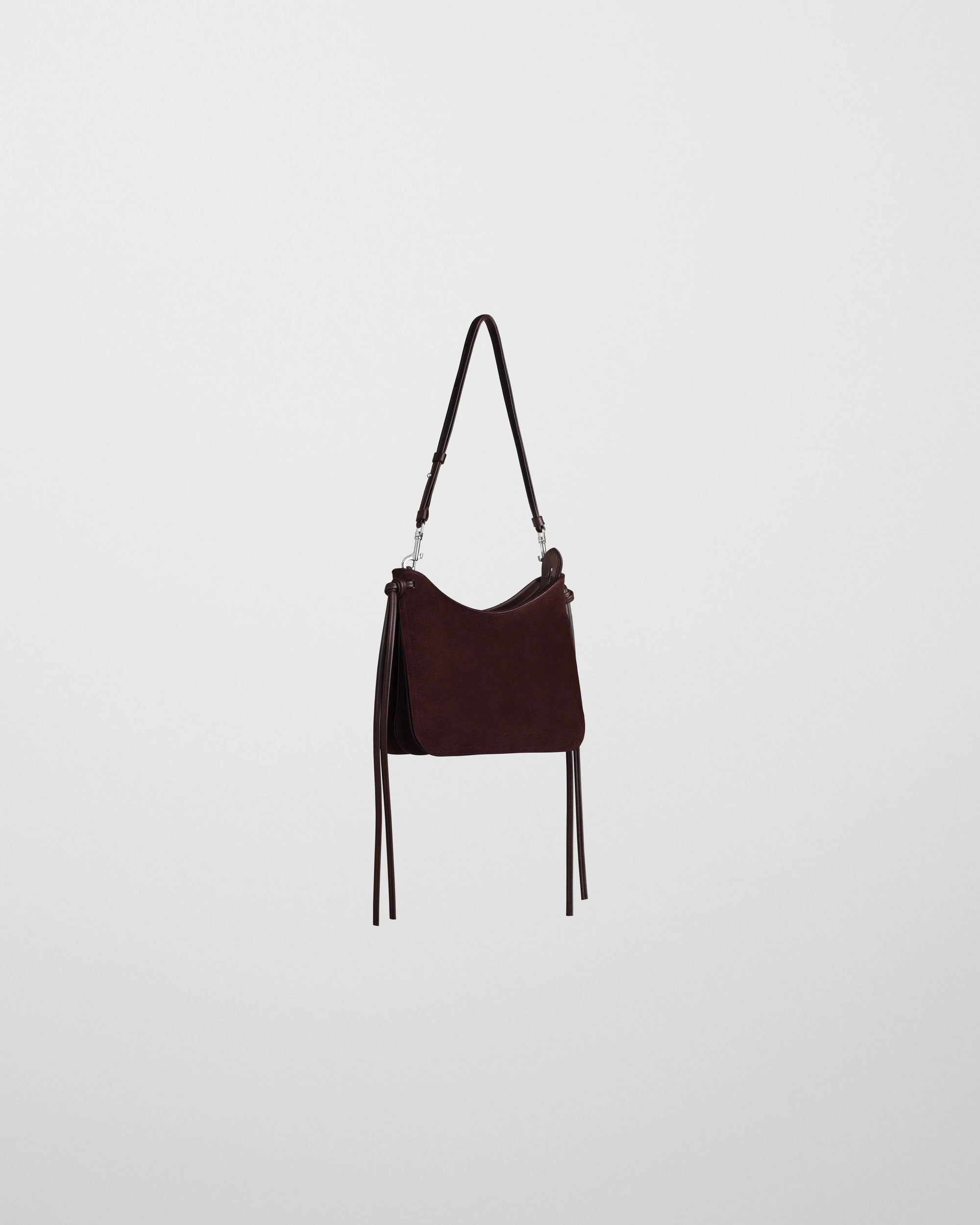 Small Gig Shoulder Bag - Oxblood Suede