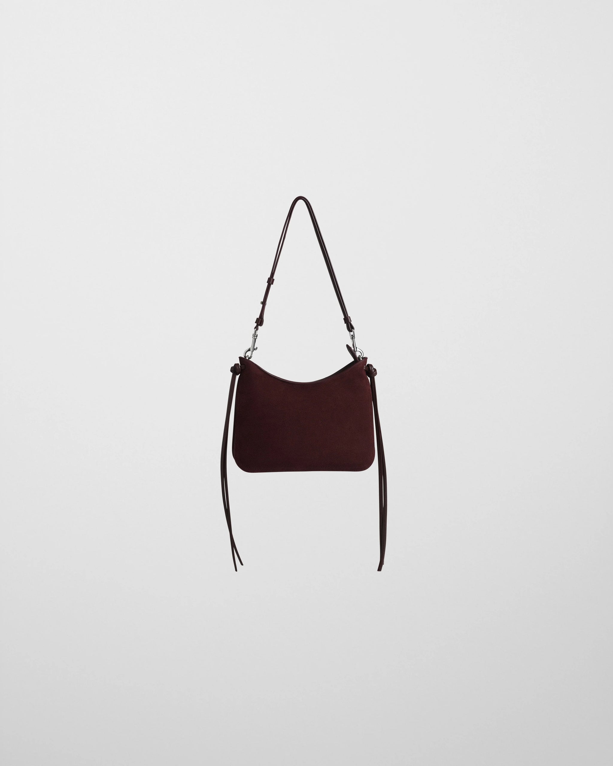 Small Gig Shoulder Bag - Oxblood Suede