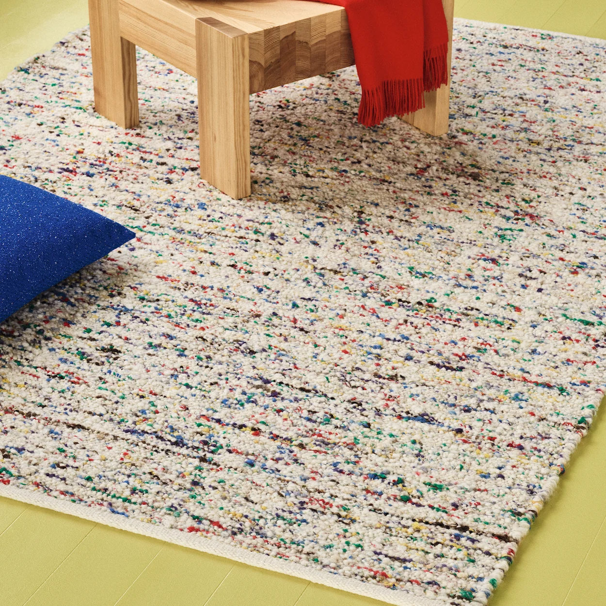 Technicolour Flock Rug